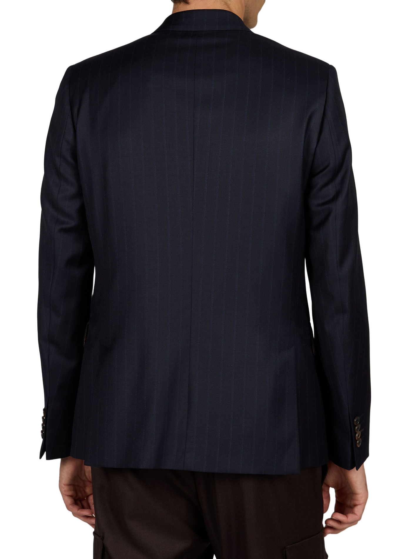 Straight Striped Wool Blazer PAUL SMITH Blue