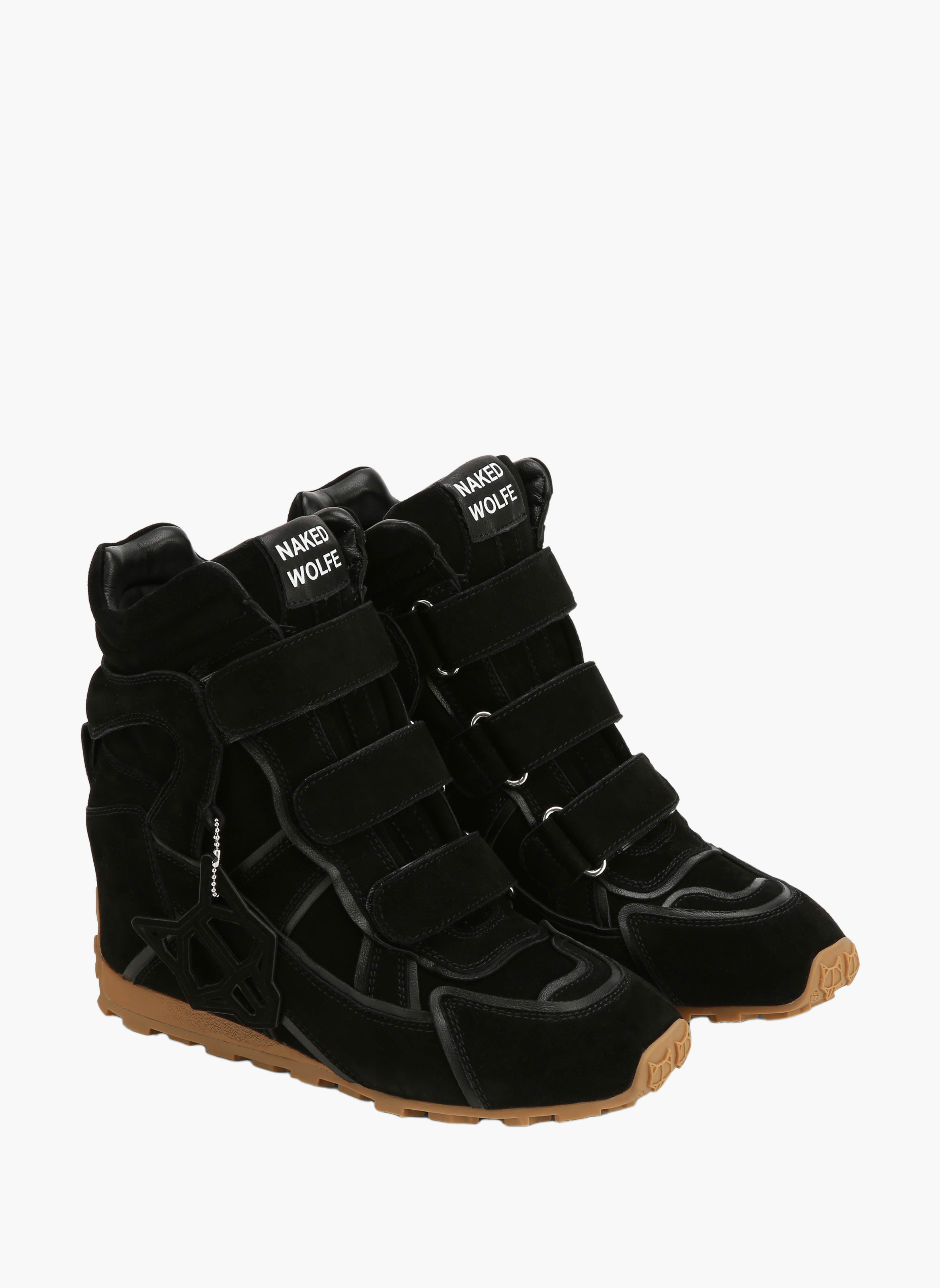 Element sneakers van suède NAKED WOLFE Zwart