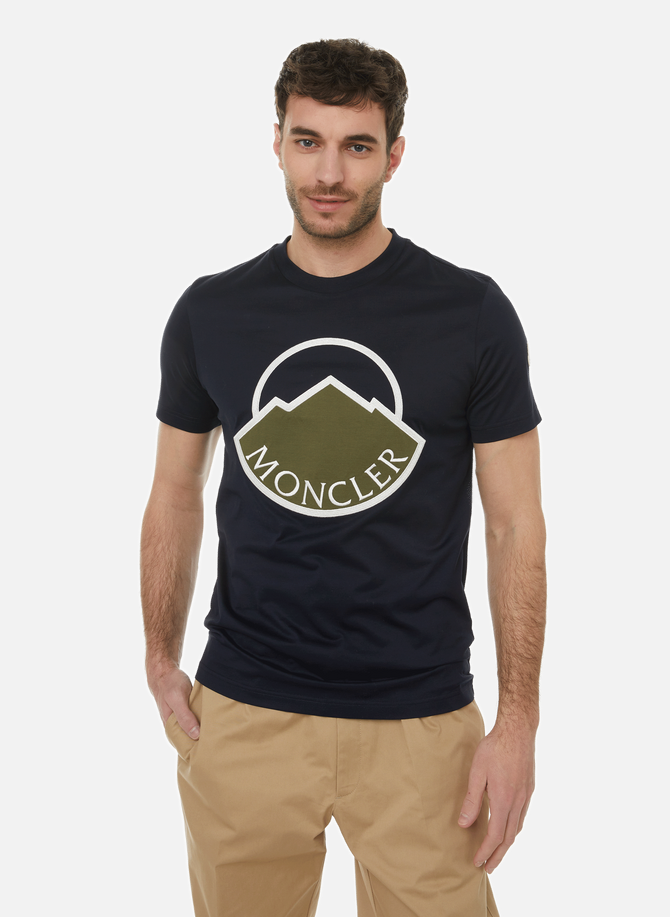 MONCLER Baumwoll-Logo-T-Shirt