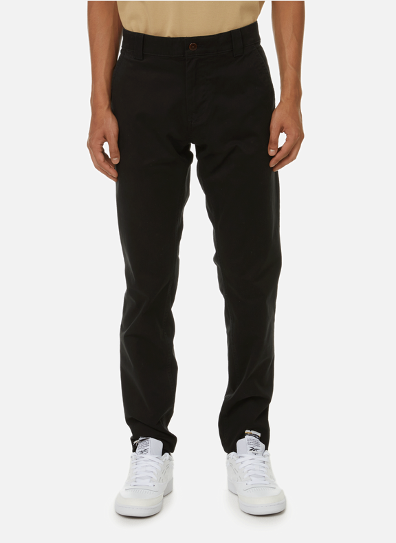 TOMMY HILFIGER Stretch cotton and recycled cotton slim-fit chinos Black