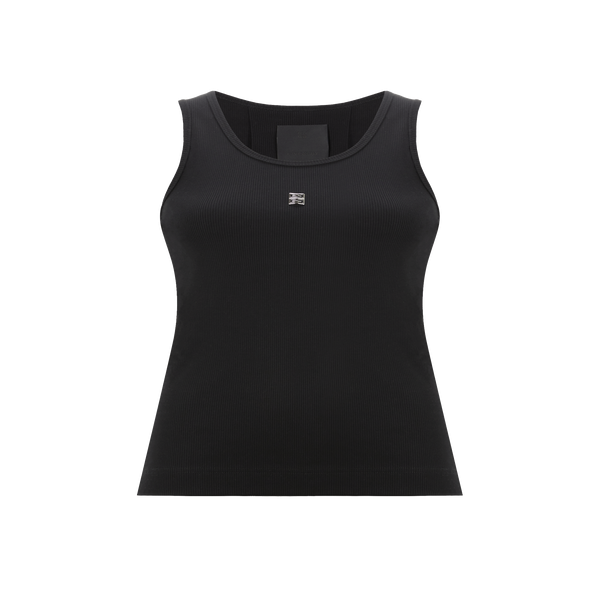 Givenchy Teardrop Ribbed Tank Top In Black