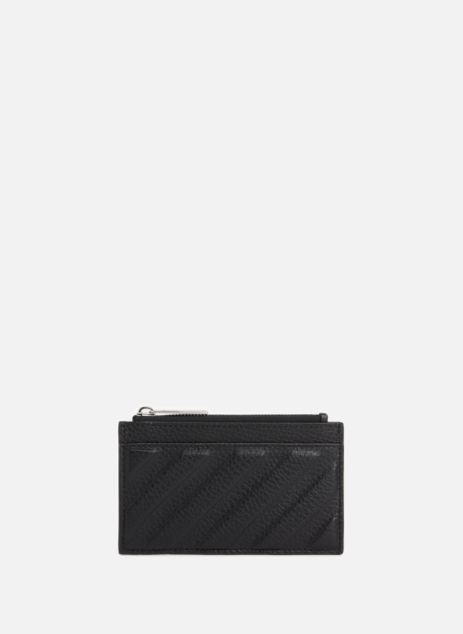 Leather card holder with chain OFF-WHITE
