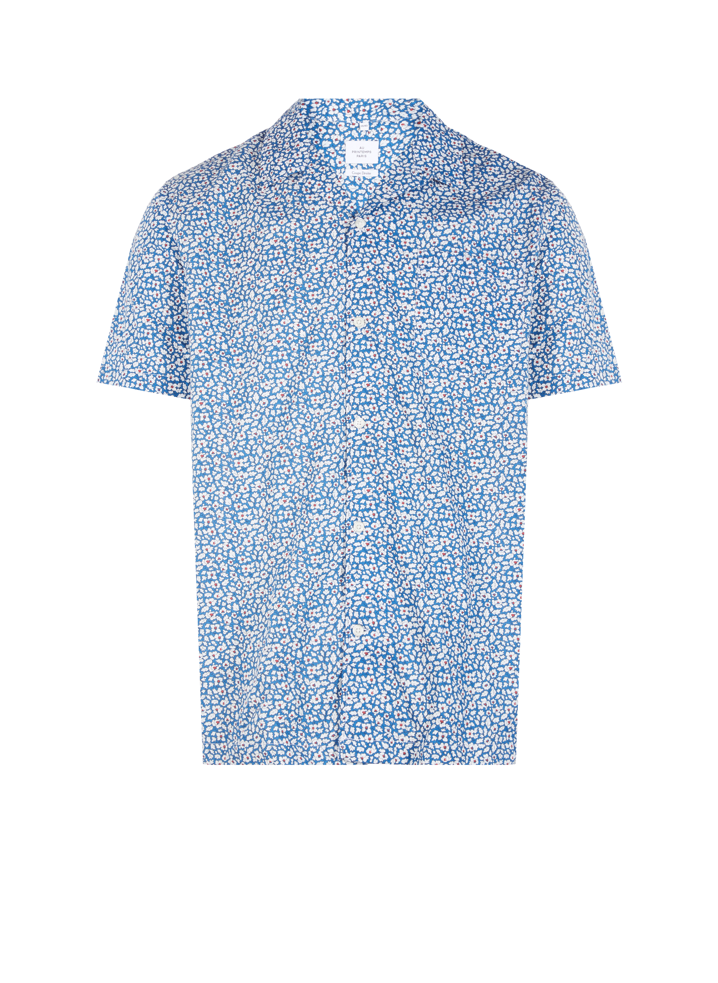 Chemise imprimée en coton  AU PRINTEMPS PARIS Bleu