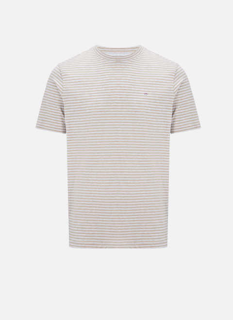Striped cotton T-shirt BeigeEDEN PARK 