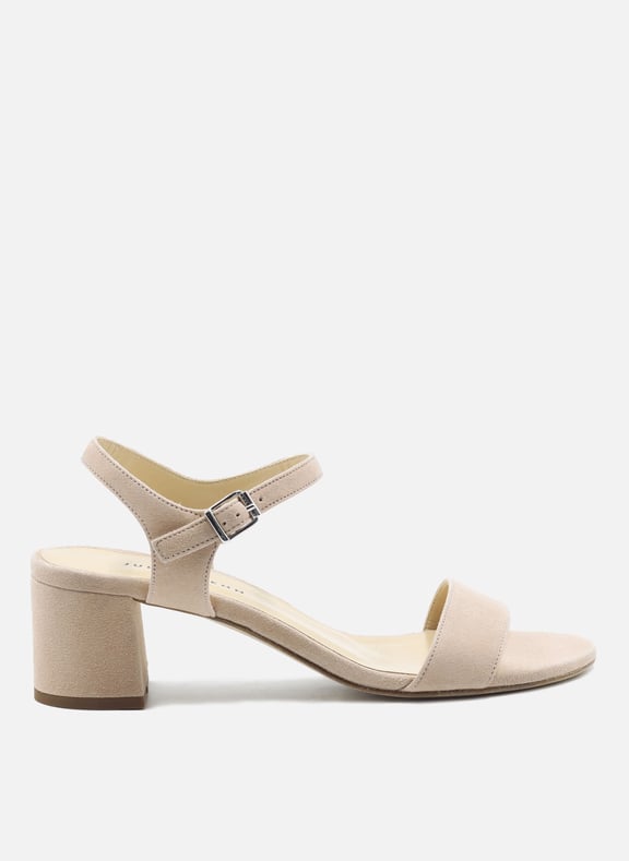 Sandales moyen talon cuir daim Beige by JULES & JENN JULES & JENN Sandales moyen talon cuir daim Beige