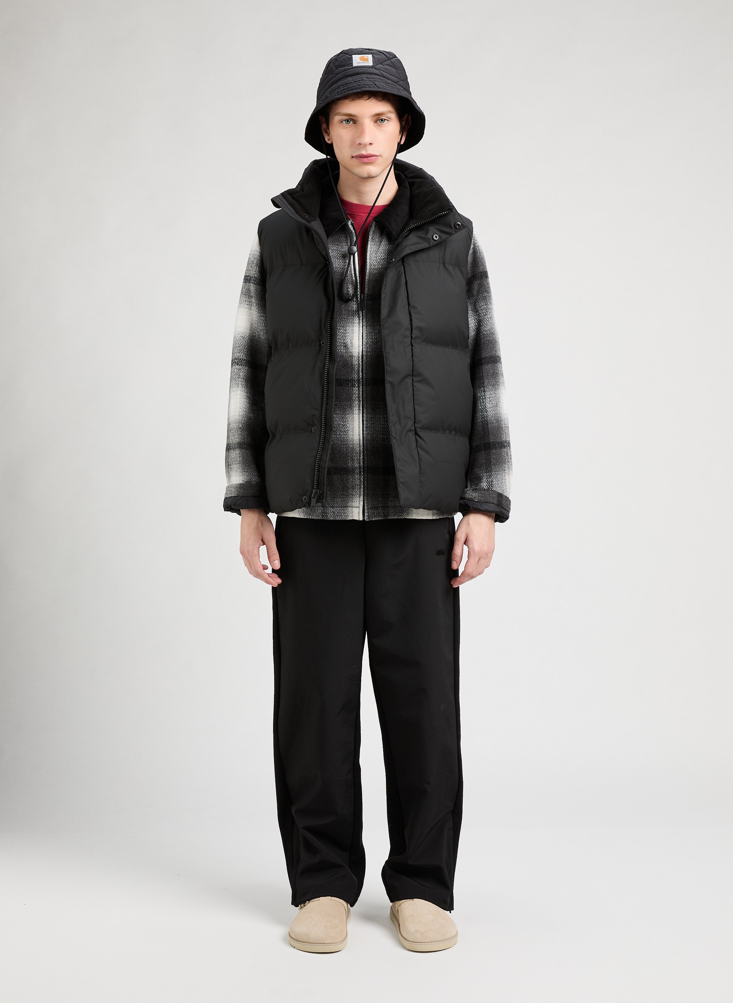 Mid-length sleeveless puffer jacket DOCKERS Black