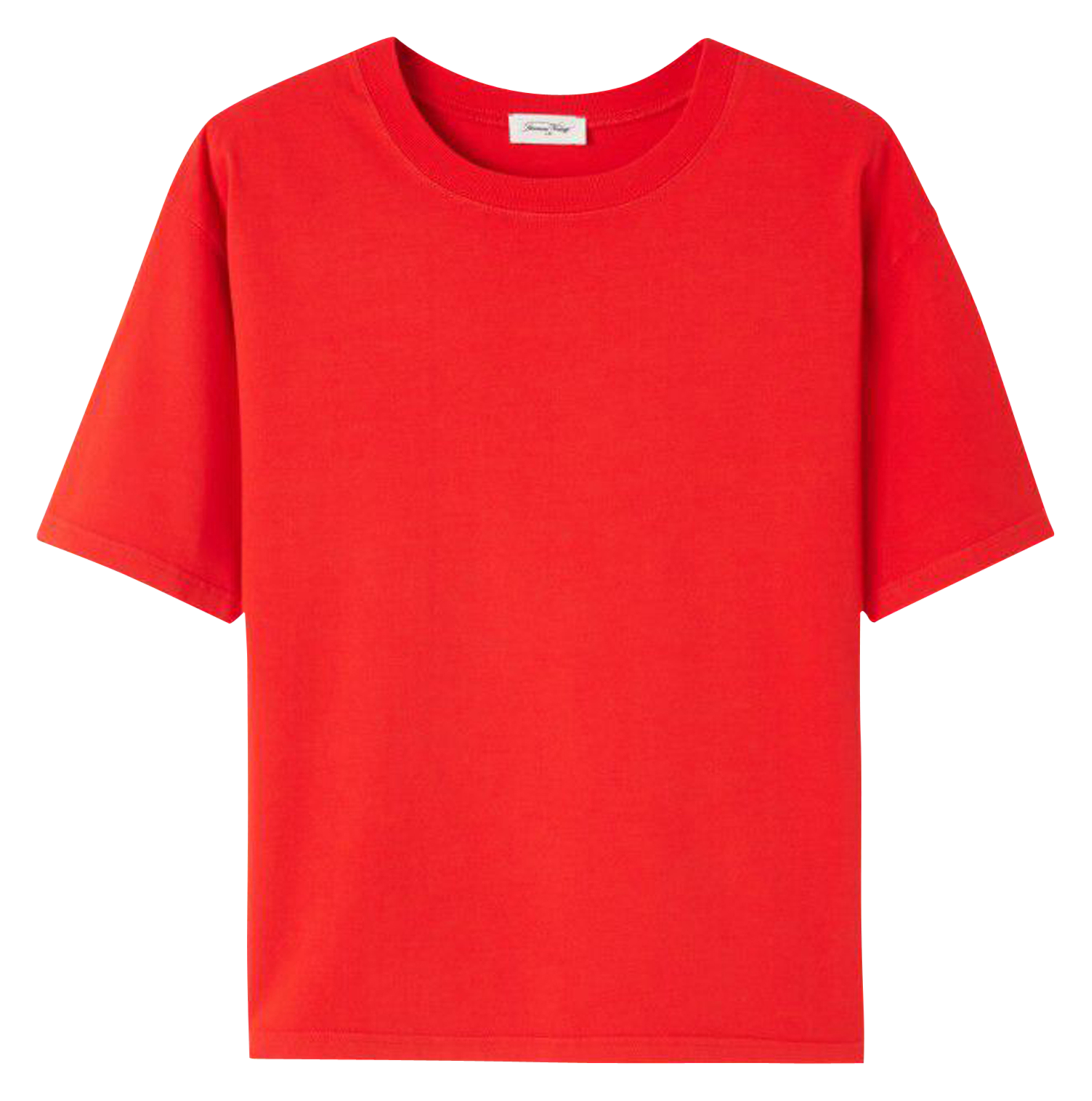 Tee-shirt ample col rond en coton fizvalley AMERICAN VINTAGE Rouge