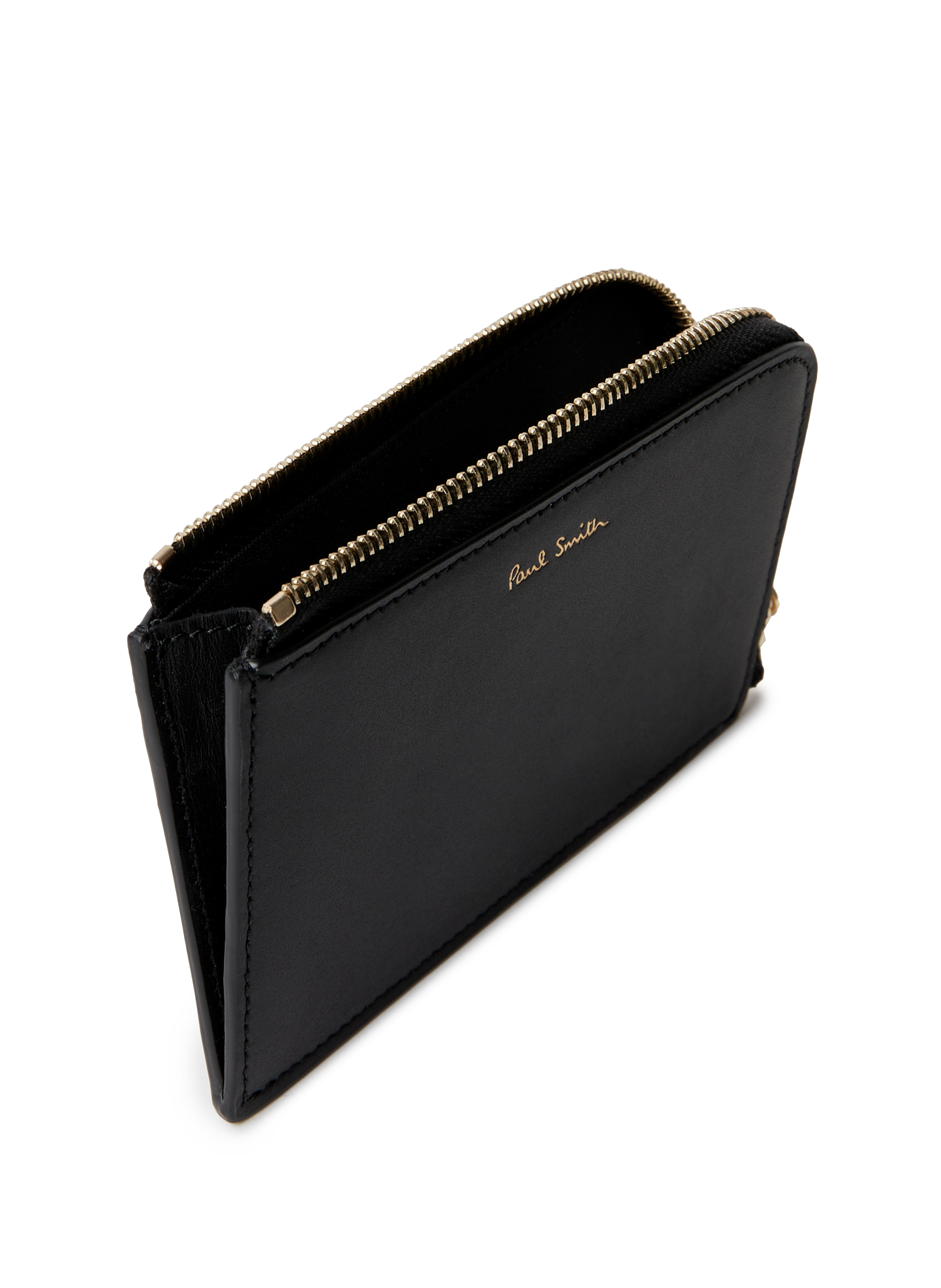 Porte-cartes en cuir PAUL SMITH Noir