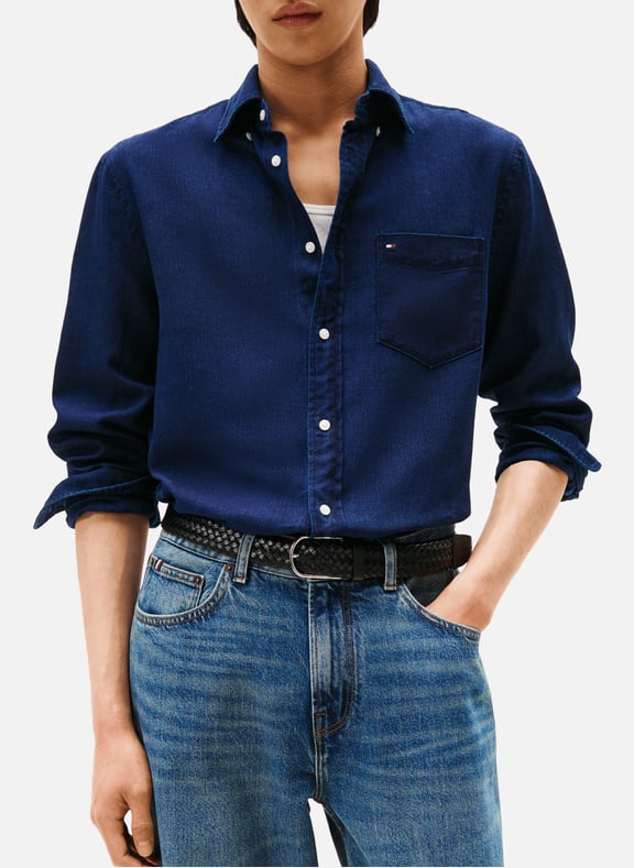 Cotton shirt Blue by TOMMY HILFIGER TOMMY HILFIGER Cotton shirt Blue