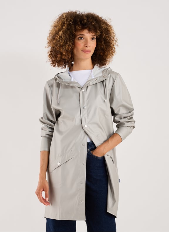 Long W3 Parka Grey by RAINS RAINS Long W3 Parka Grey