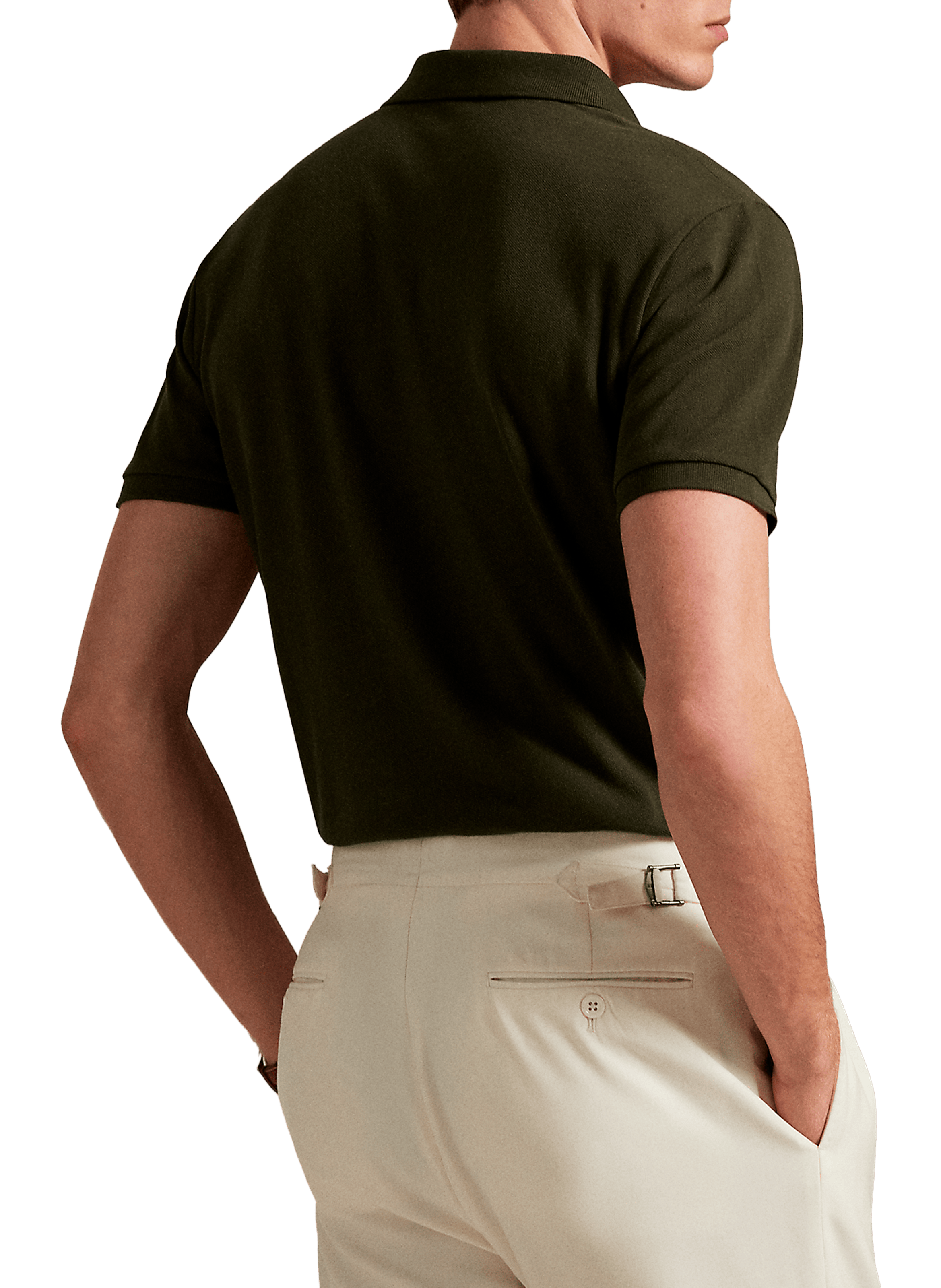 Organic cotton piqué polo shirt POLO RALPH LAUREN Khaki