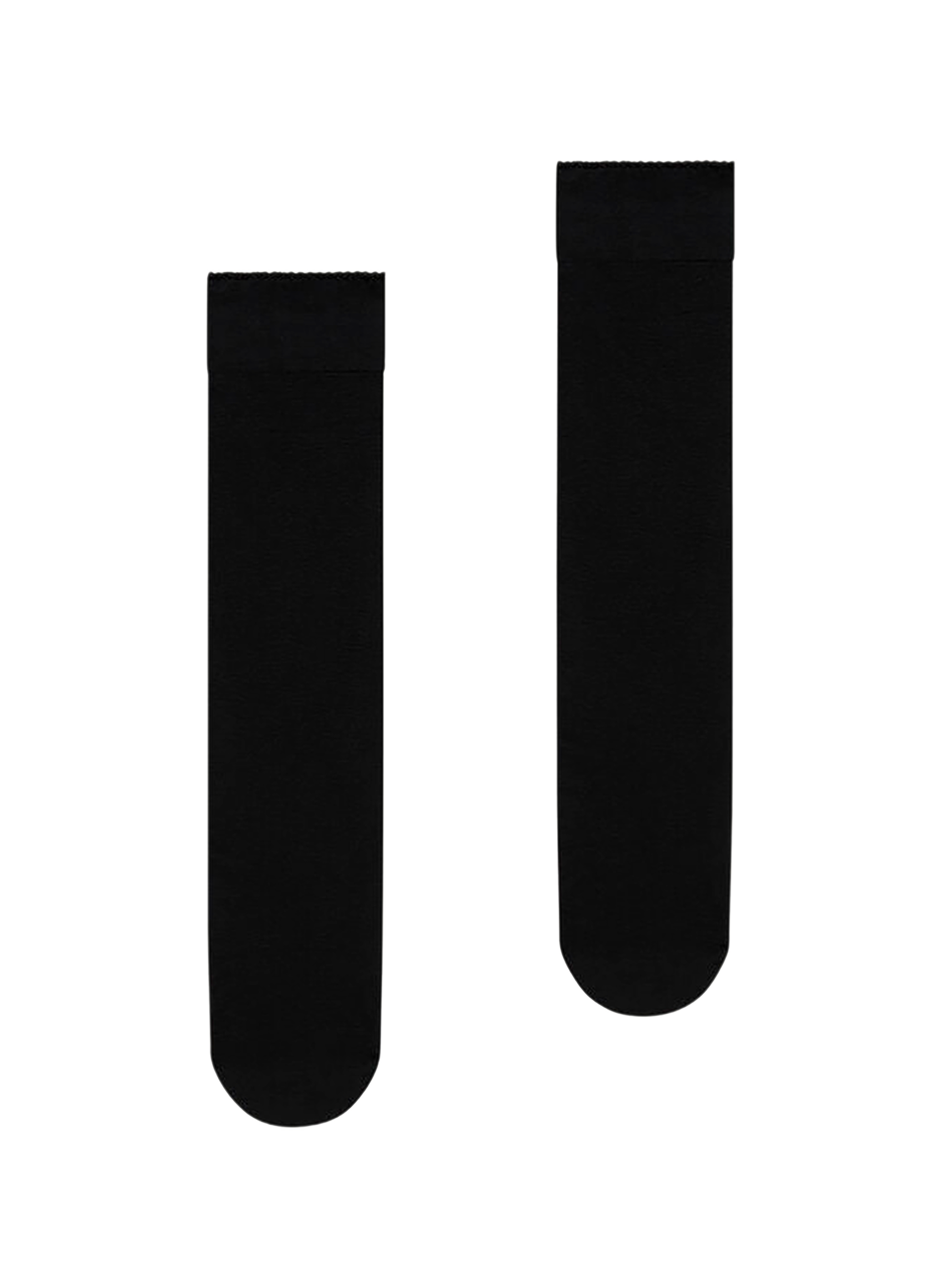 Mi-bas à bords festonnés WOLFORD Noir