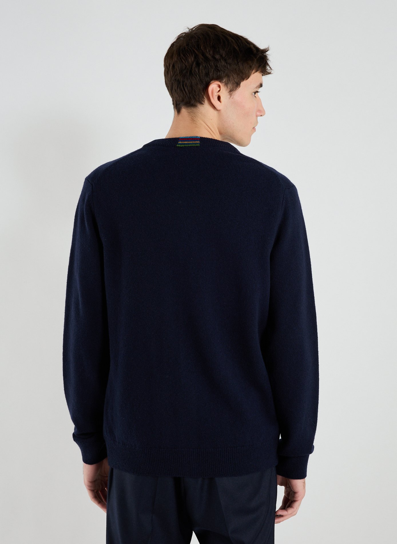 Cardigan en laine mérinos PAUL SMITH Bleu