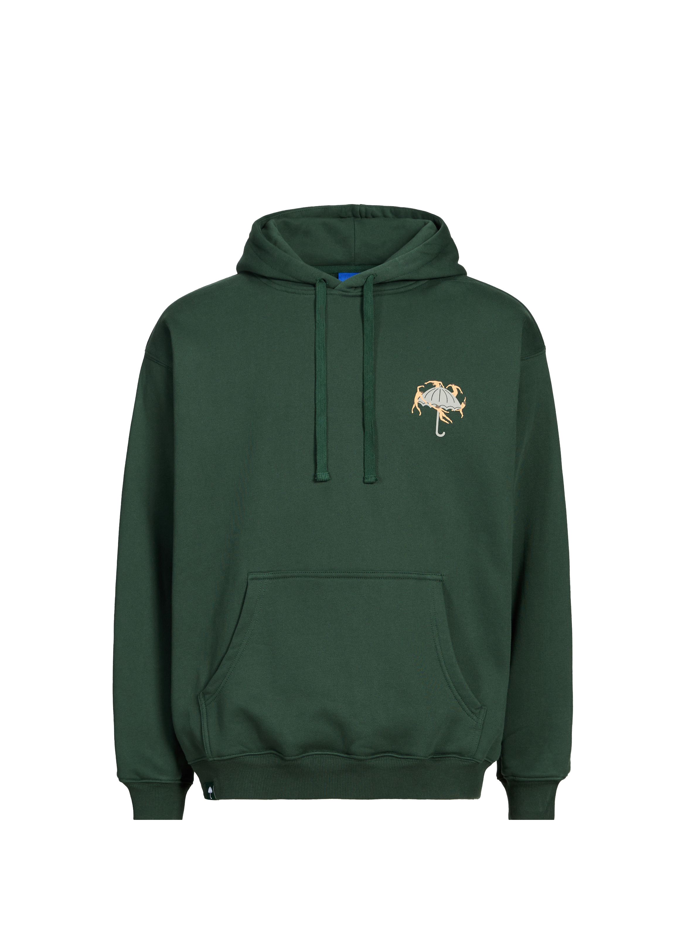 HELAS CAPS Oversized hooded sweatshirt in mixed cotton Black