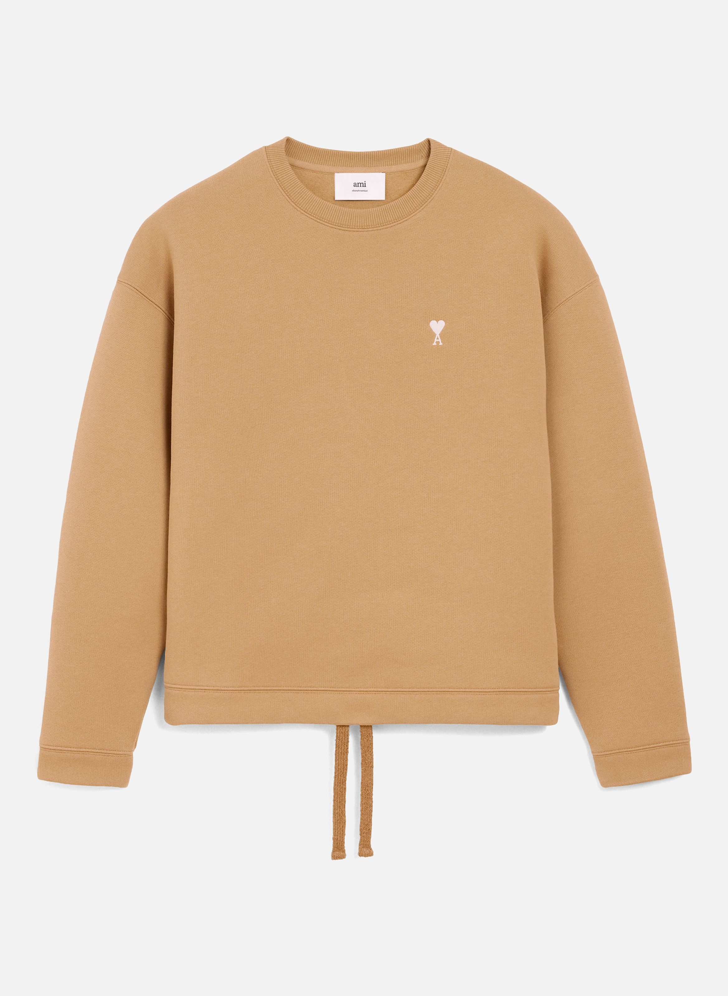 Sweatshirt ami de coeur en coton unisexe AMI PARIS Marron