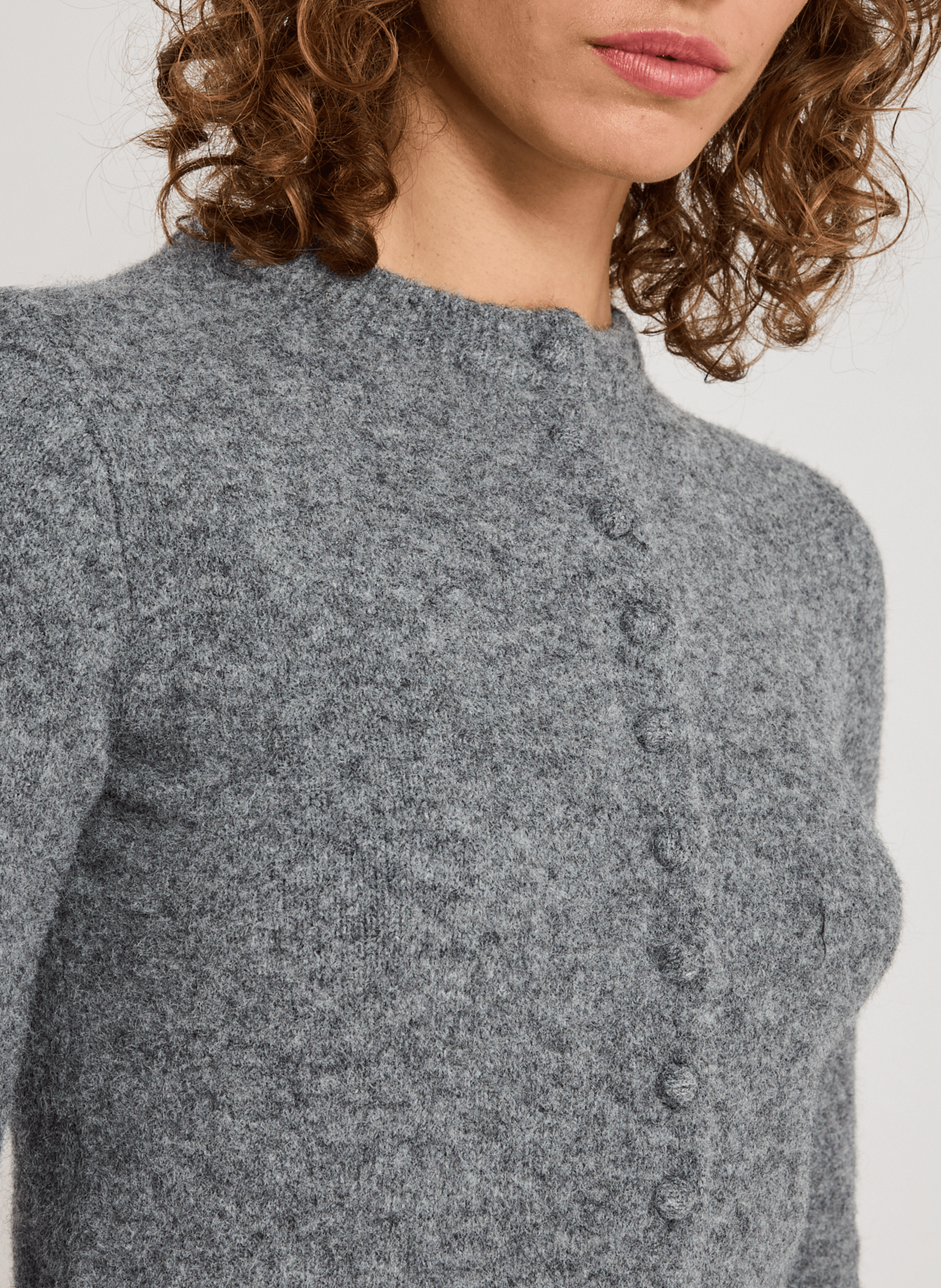 Cardigan uni TOPSHOP Gris