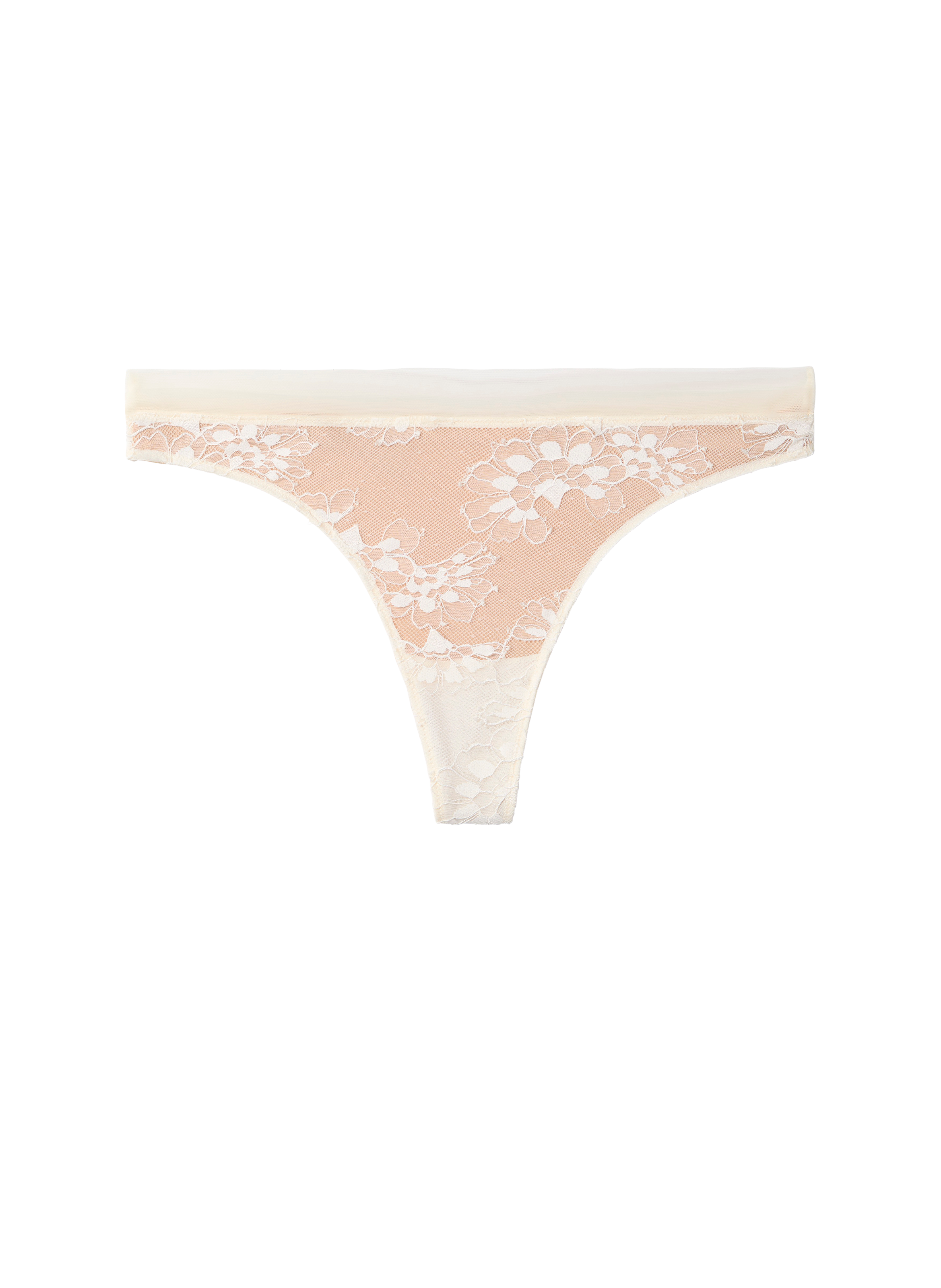 Thong with lace detail CALVIN KLEIN White