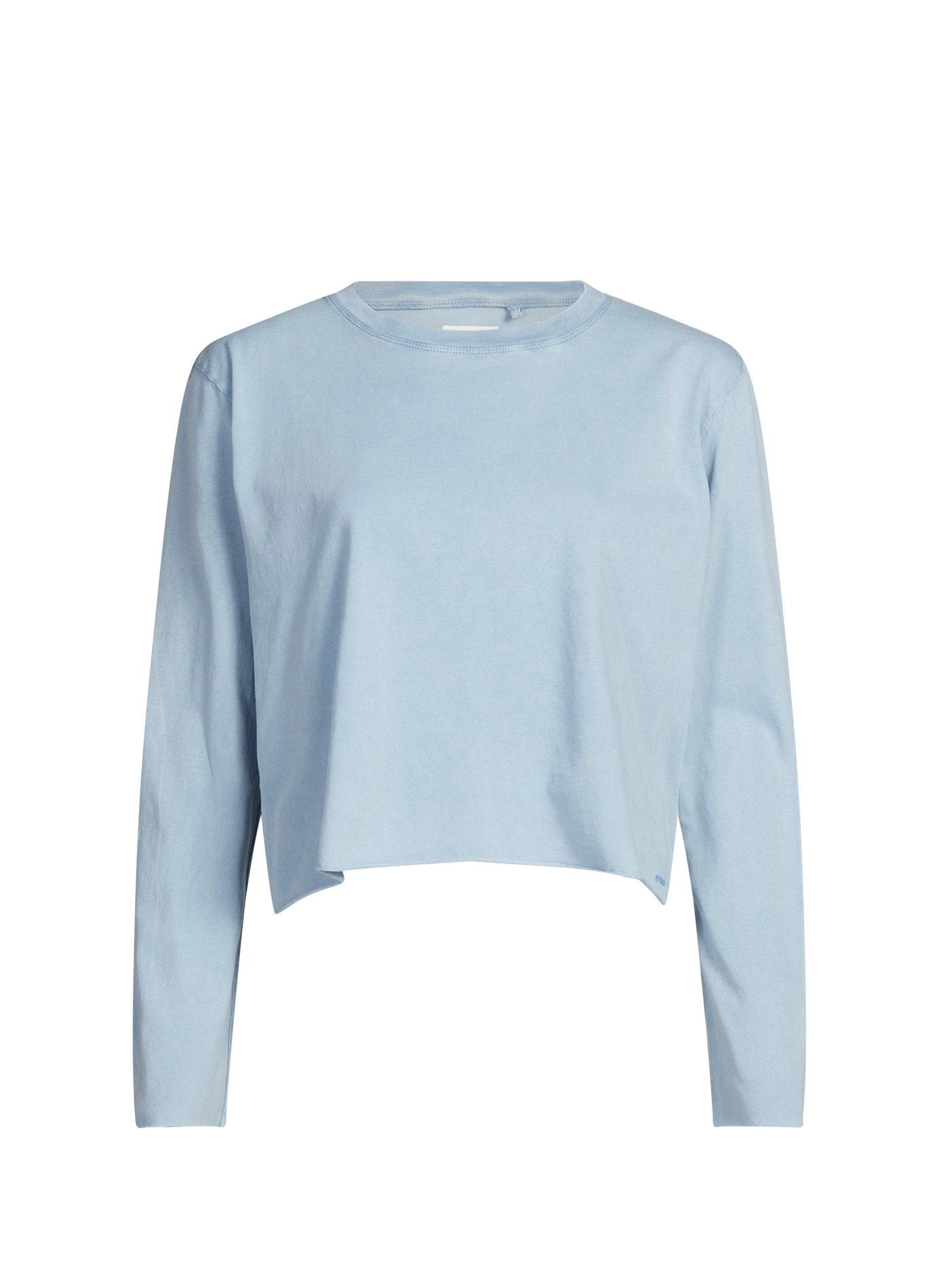 T-shirt cropped à manches longues Fercy en coton BELLEROSE Bleu