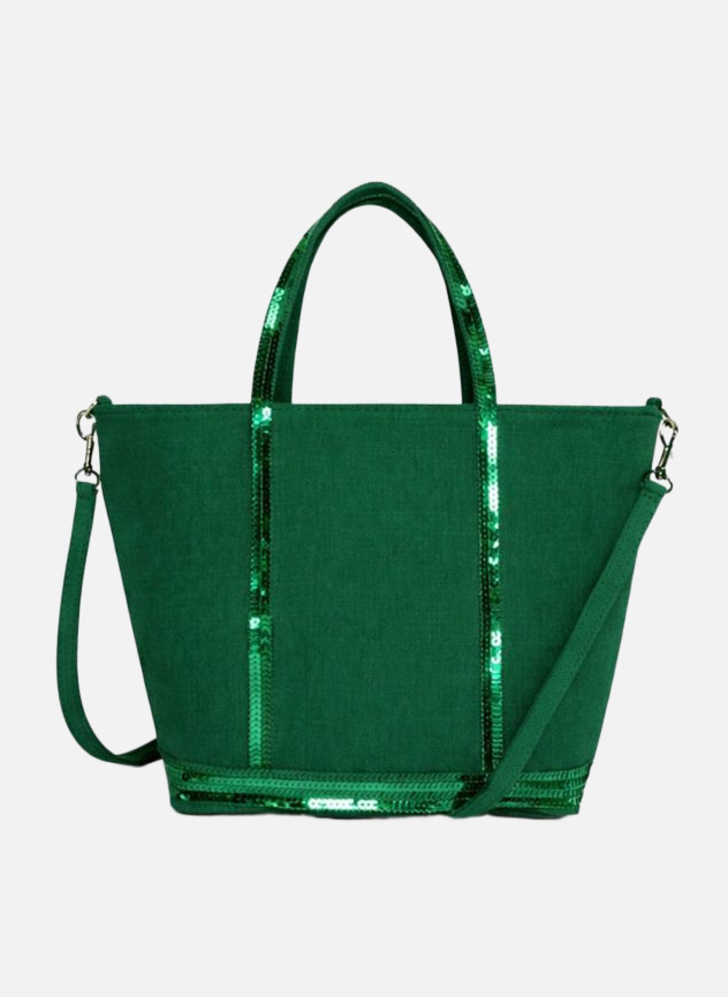 Cabas s zippé en lin VANESSA BRUNO Vert