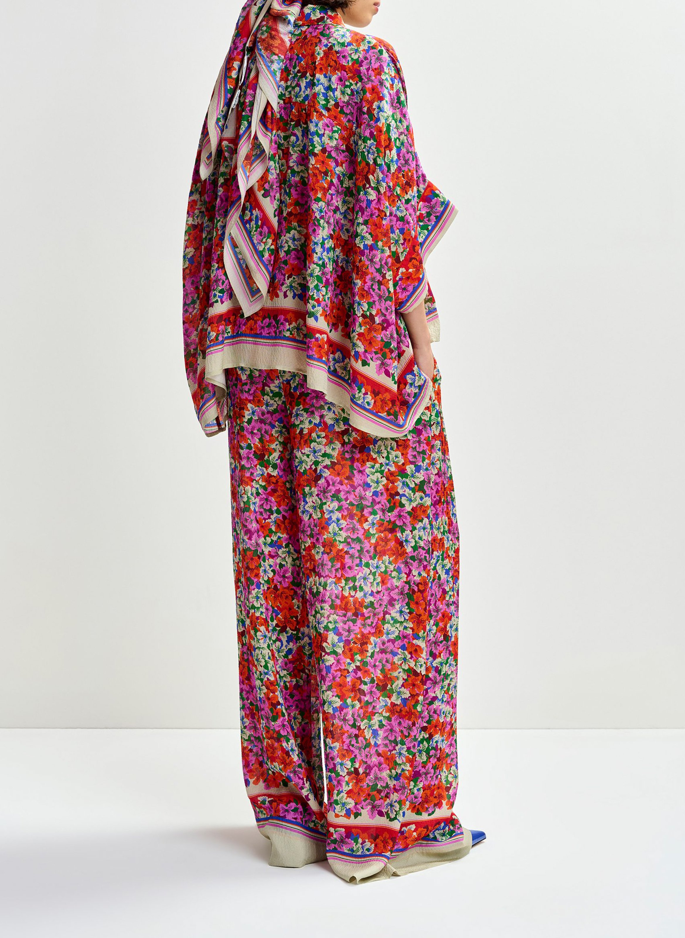 Pantalon large imprimé joek ESSENTIEL ANTWERP Rouge