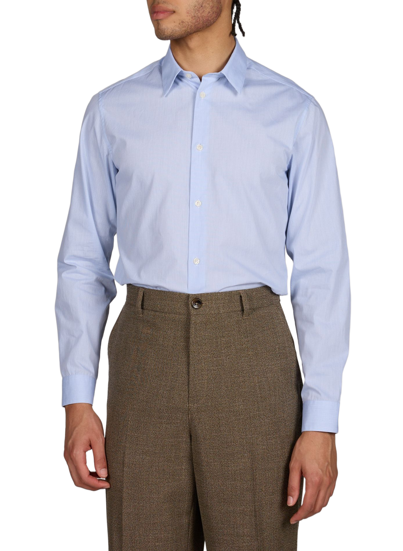 Chemise droite en coton AU PRINTEMPS PARIS Bleu