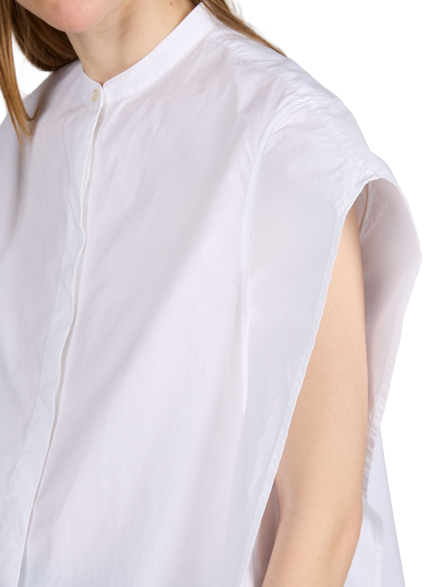 Top amplio sin mangas con botones OFFICINE GENERALE Blanco