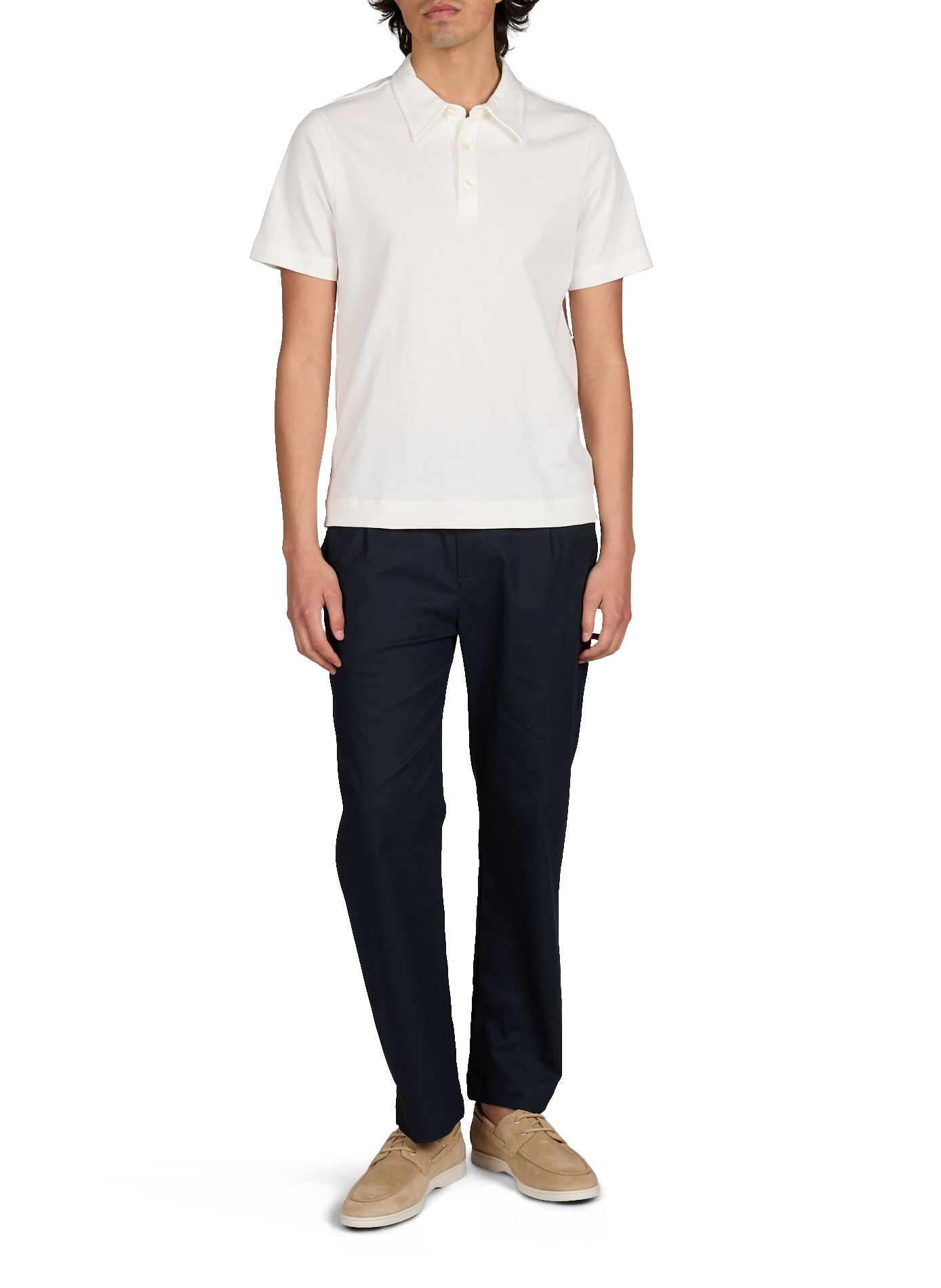 Polo uni en coton LAFAURIE Beige