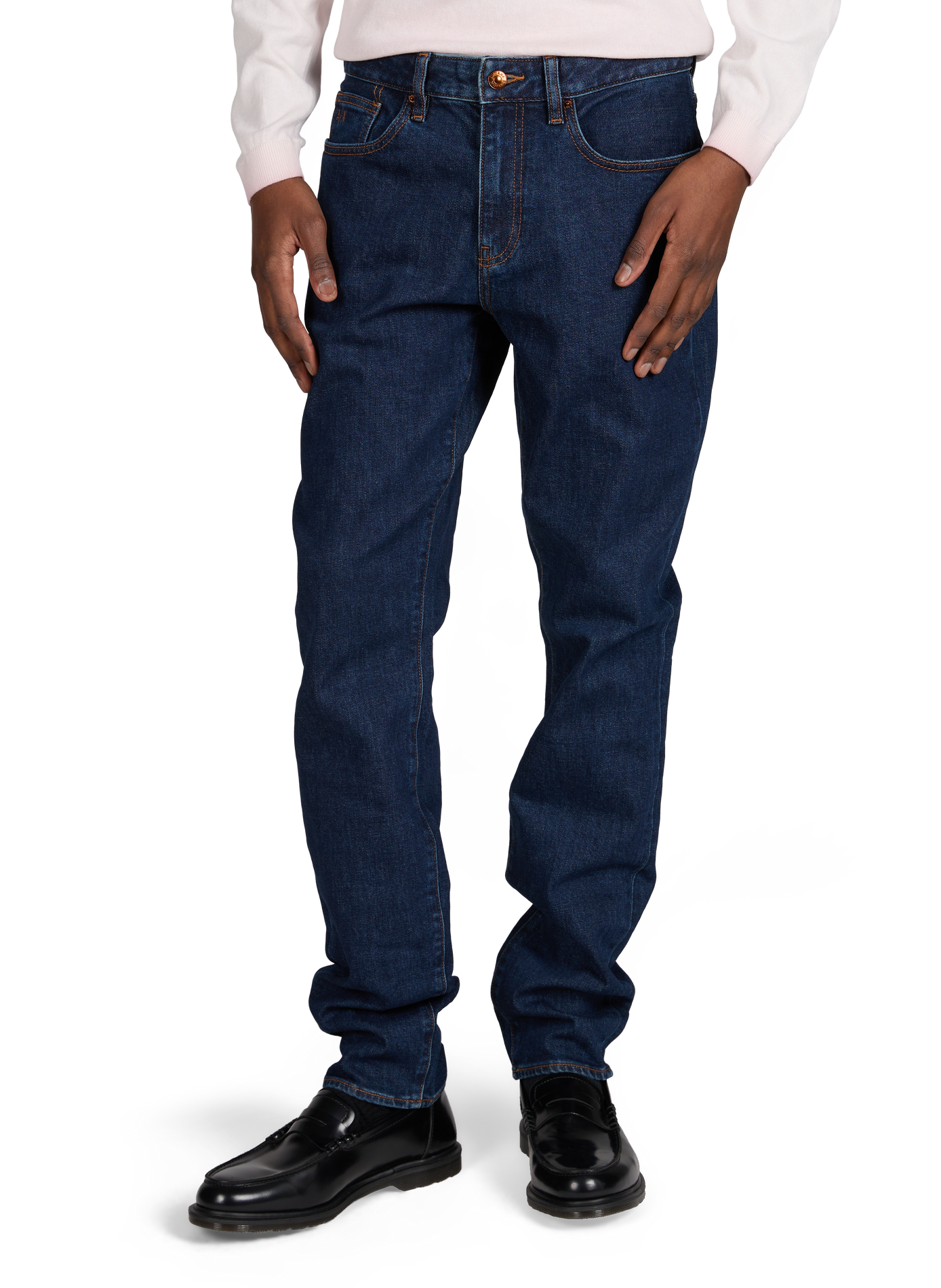 Slim stretch jeans in blended cotton. ARMANI EXCHANGE Blue