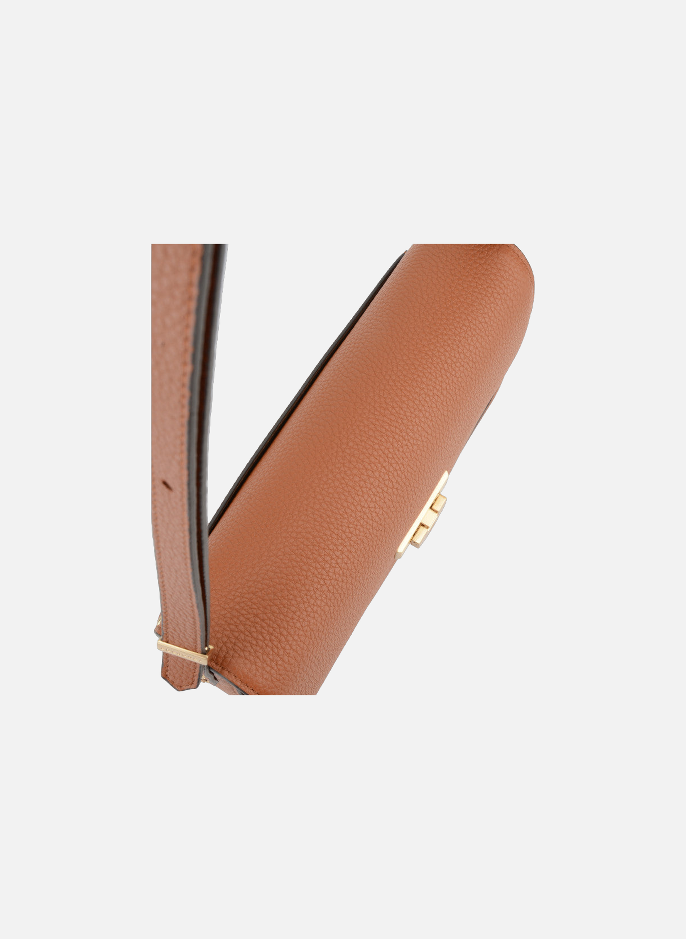 Auteuil | sac porté travers gm en cuir de vachette POURCHET Marron