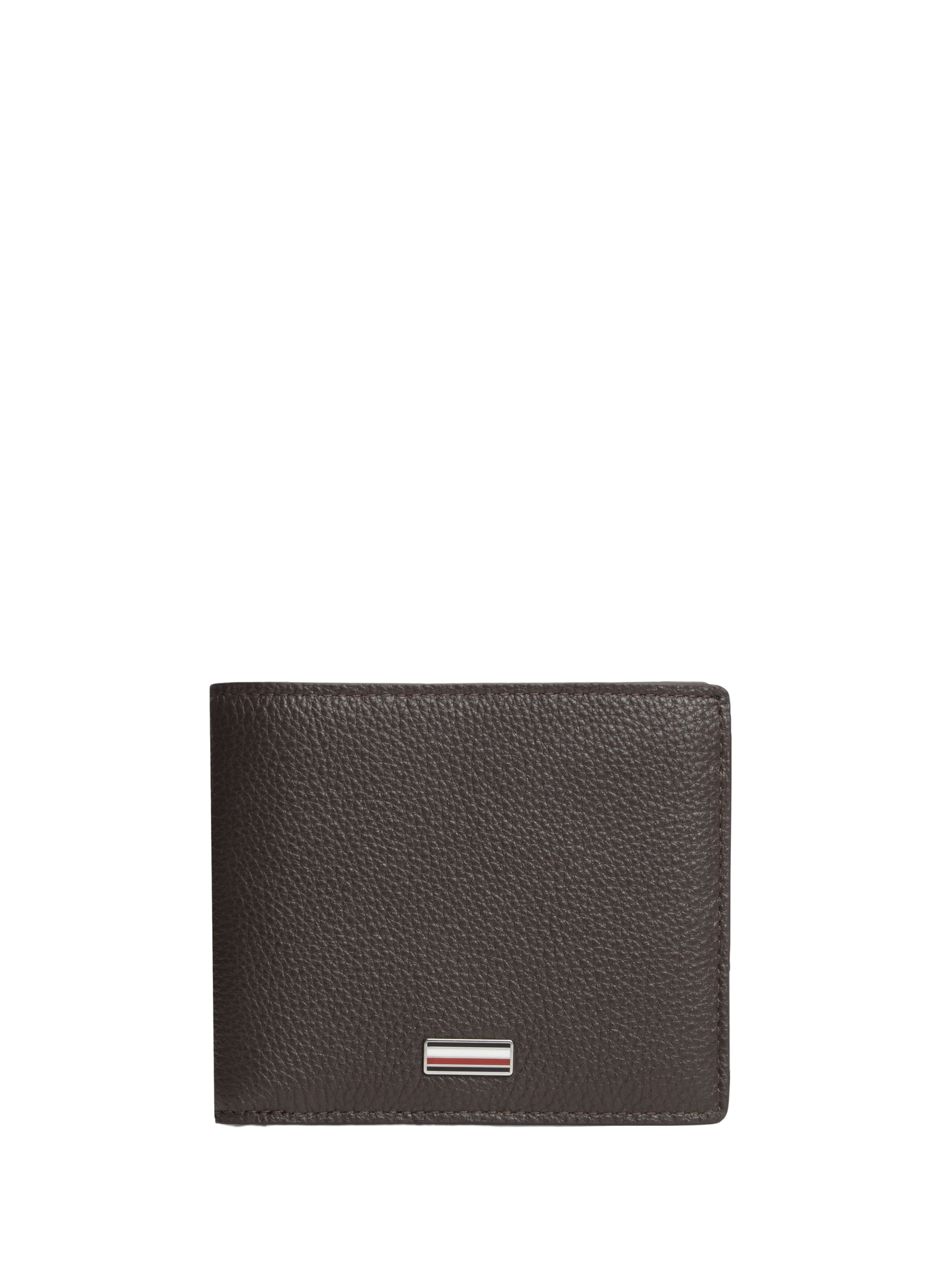 Textured logo leather wallet TOMMY HILFIGER Brown