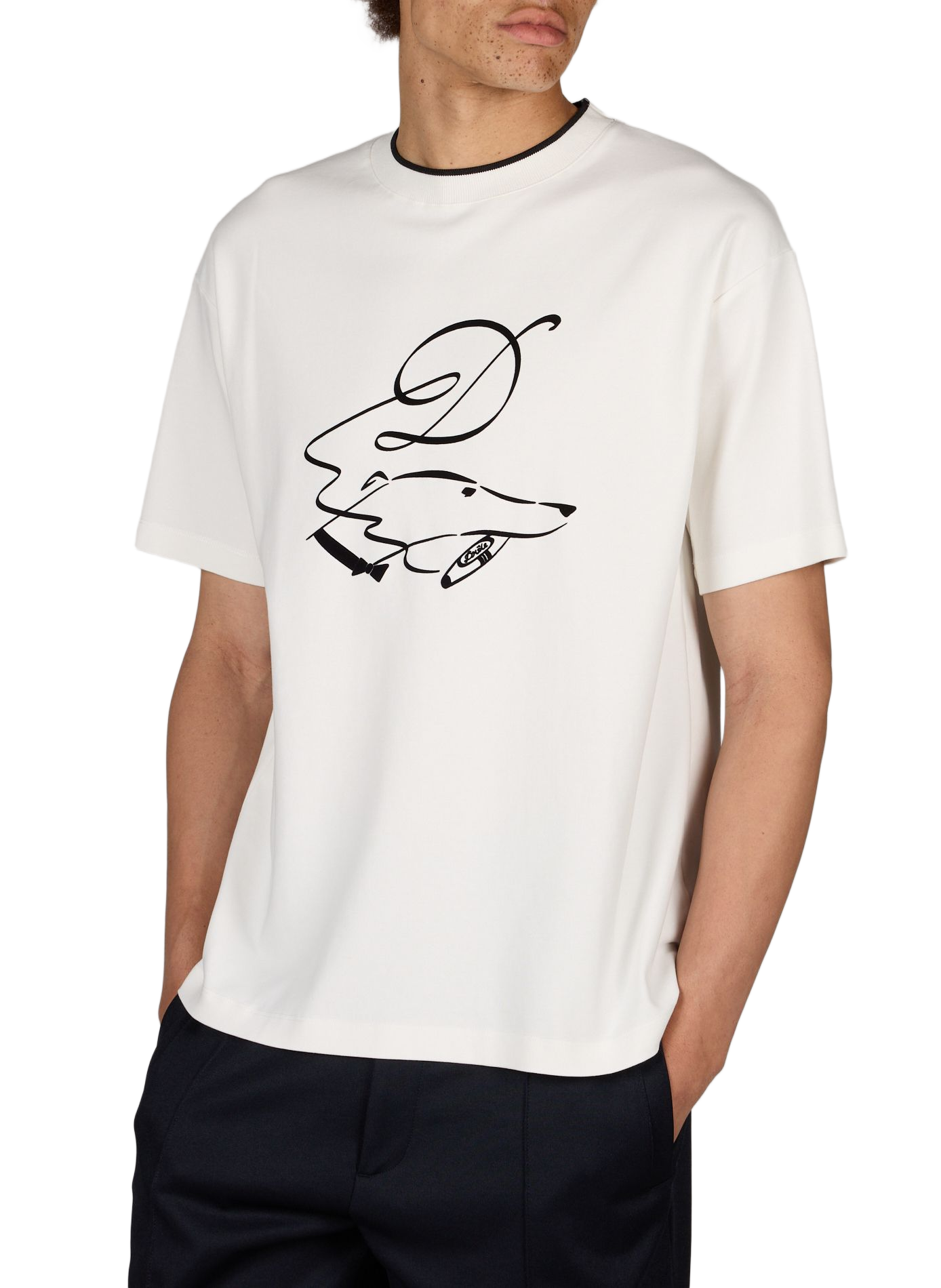 Cotton T-shirt DROLE DE MONSIEUR White