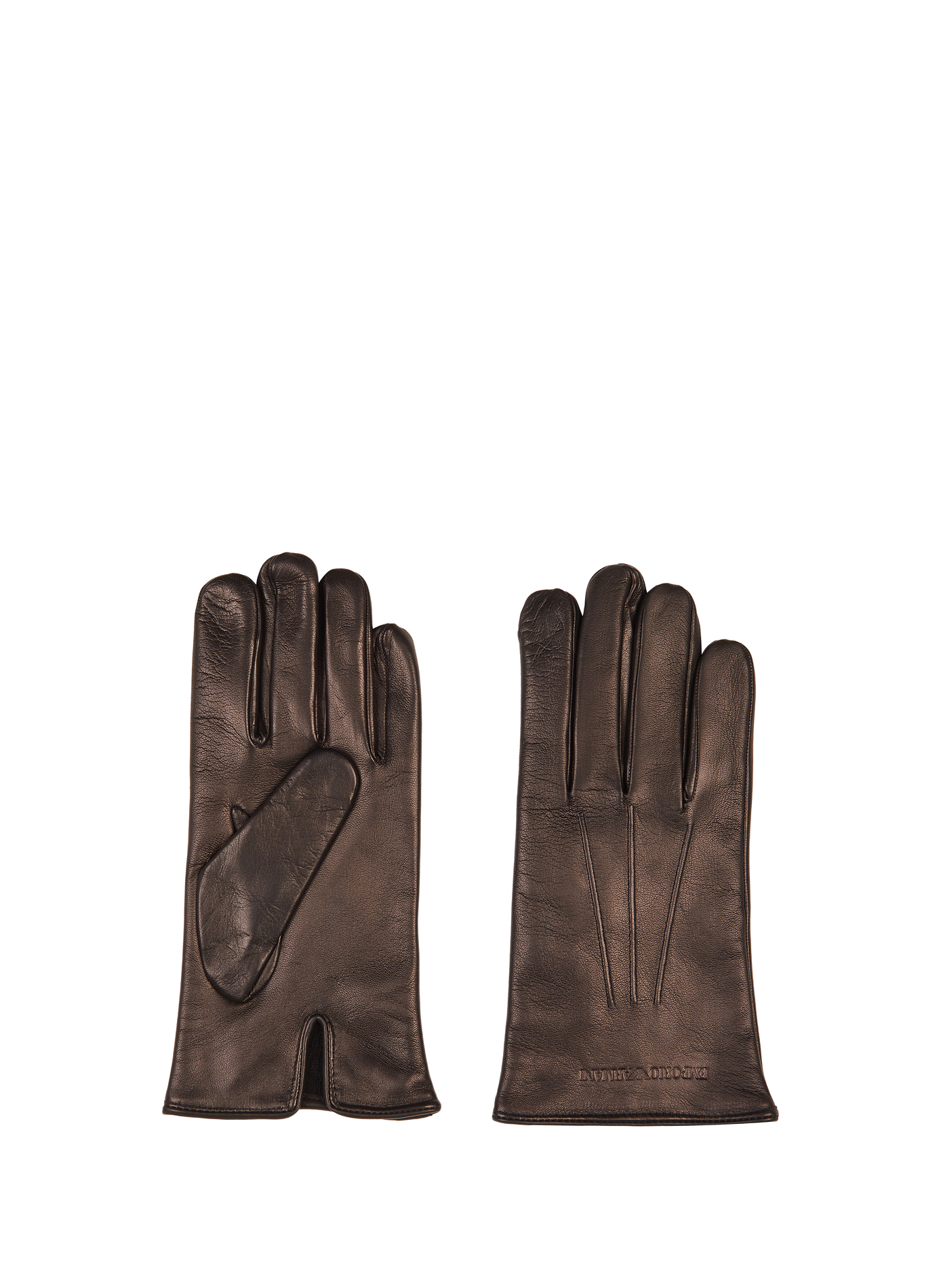 Guantes de cuero EMPORIO ARMANI Negro