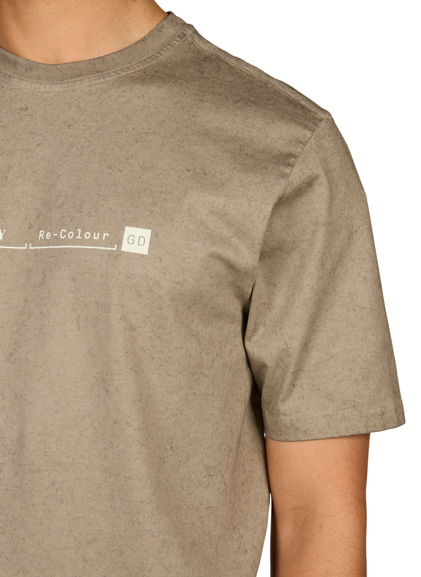 T-shirt met katoenen logo CP COMPANY Bruin