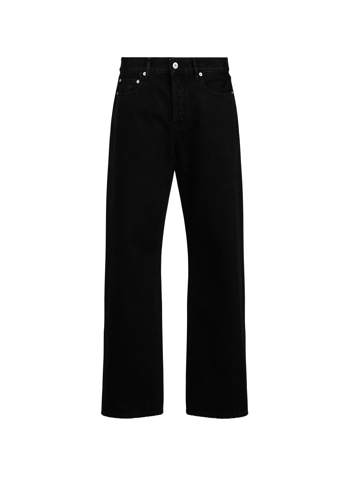 Rechte JEANS VAN DENIM van katoen JACQUEMUS Zwart