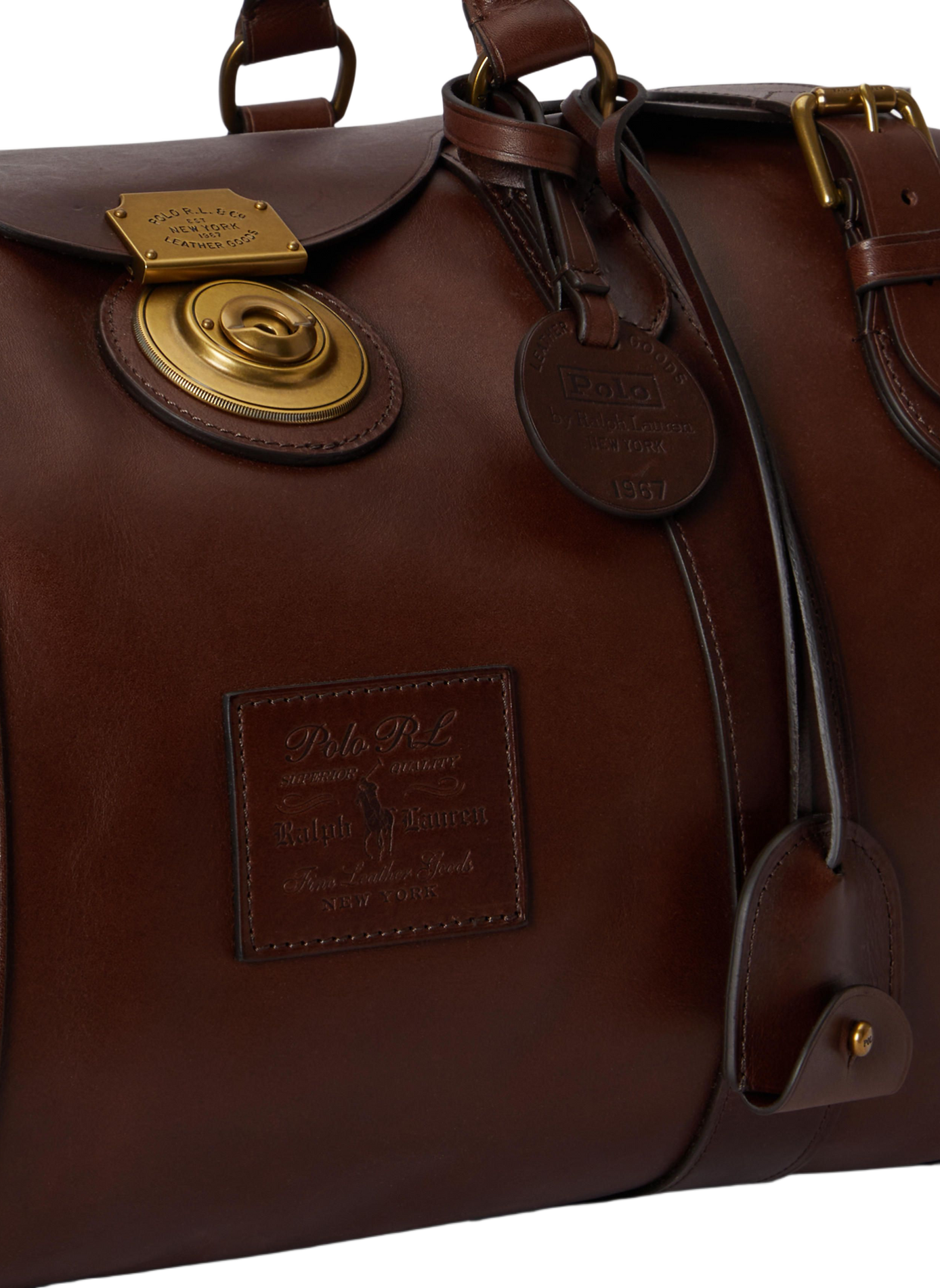Reisetasche mit goldfarbenen Details POLO RALPH LAUREN Beige