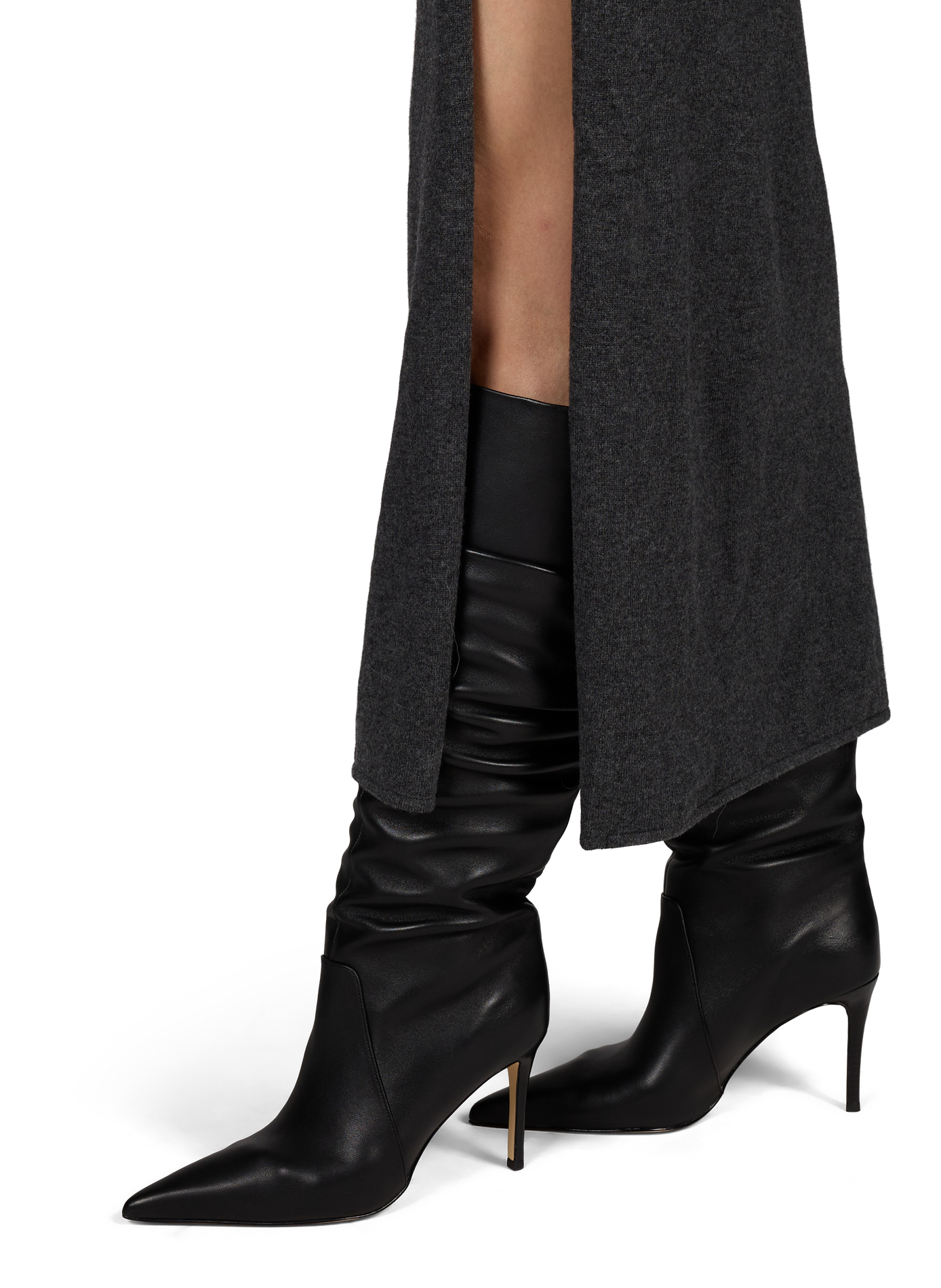 Dawn sheepskin leather heeled boot MICHAEL KORS Black