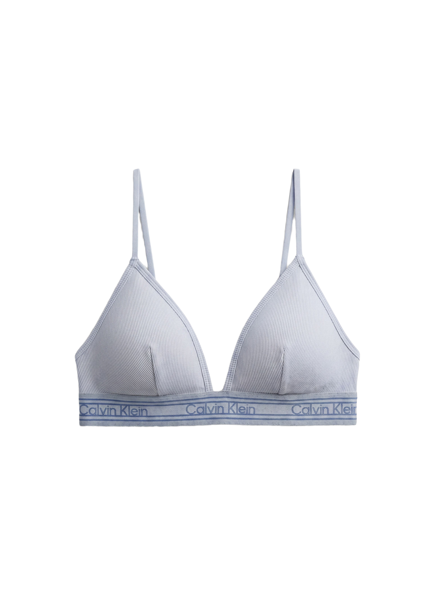 Brassière triangle en coton mélangé CALVIN KLEIN Blauw