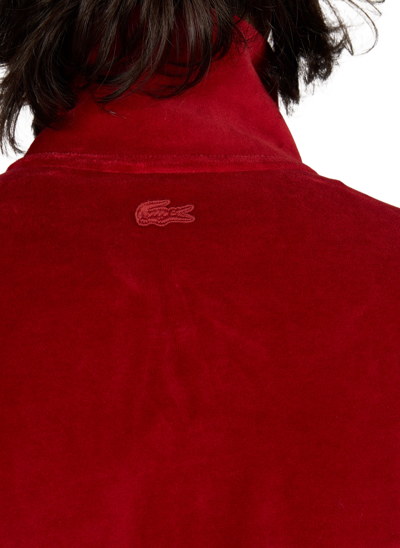 Samtjacke mit Stehkragen LACOSTE Rot