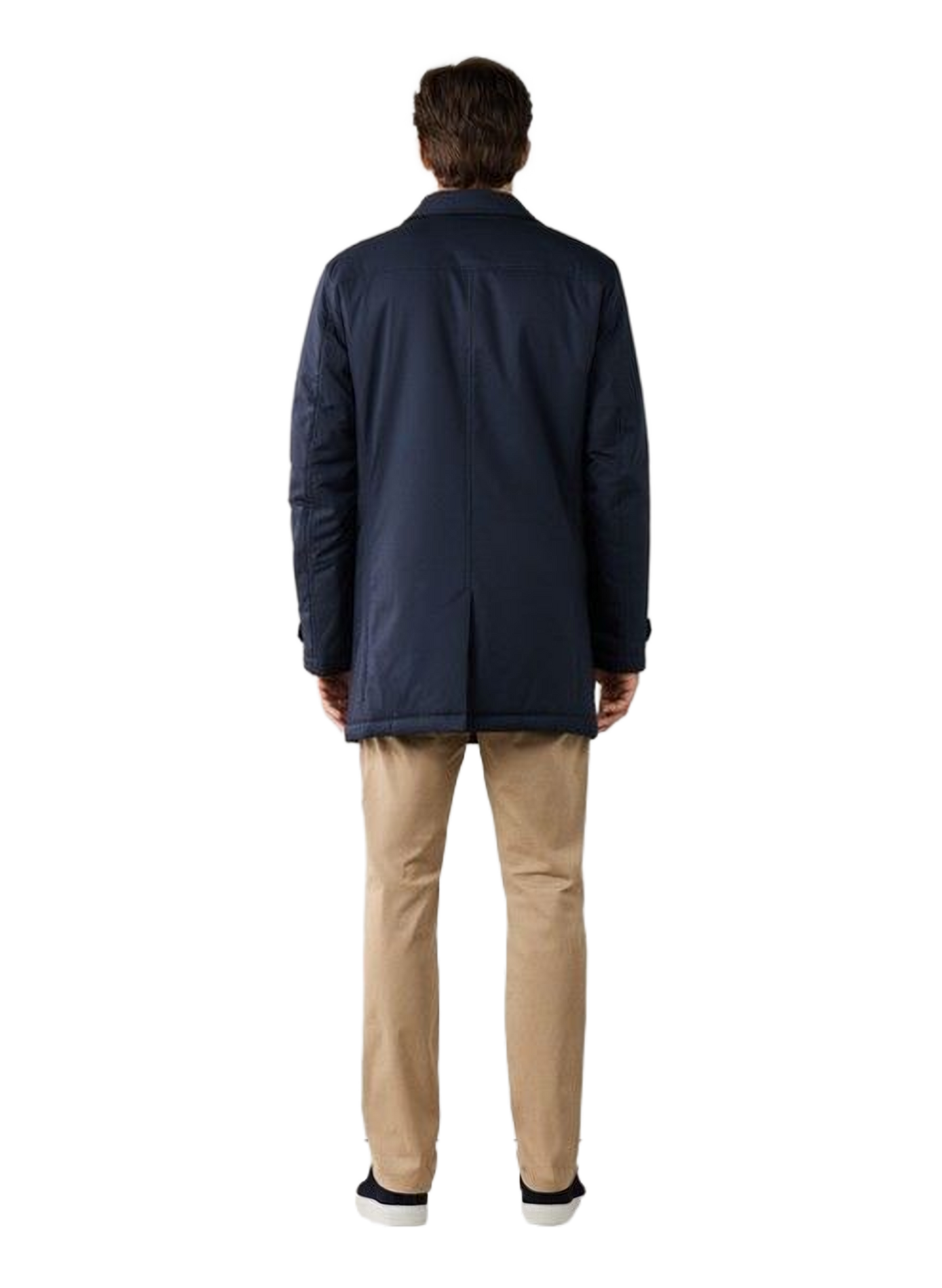Straight cut classic collar parka FACONNABLE Blue