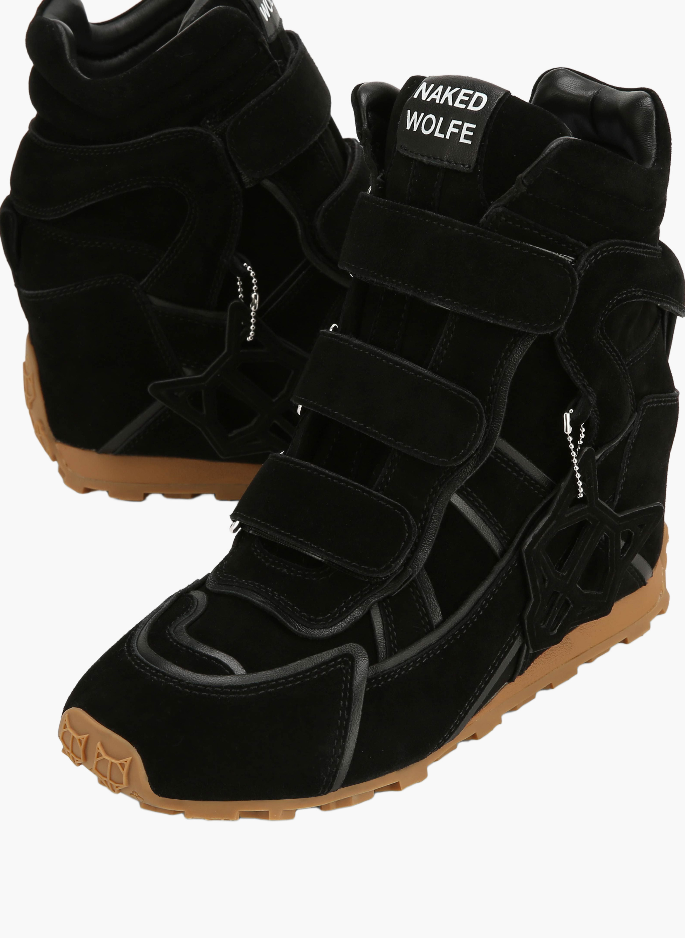 Element sneakers van suède NAKED WOLFE Zwart