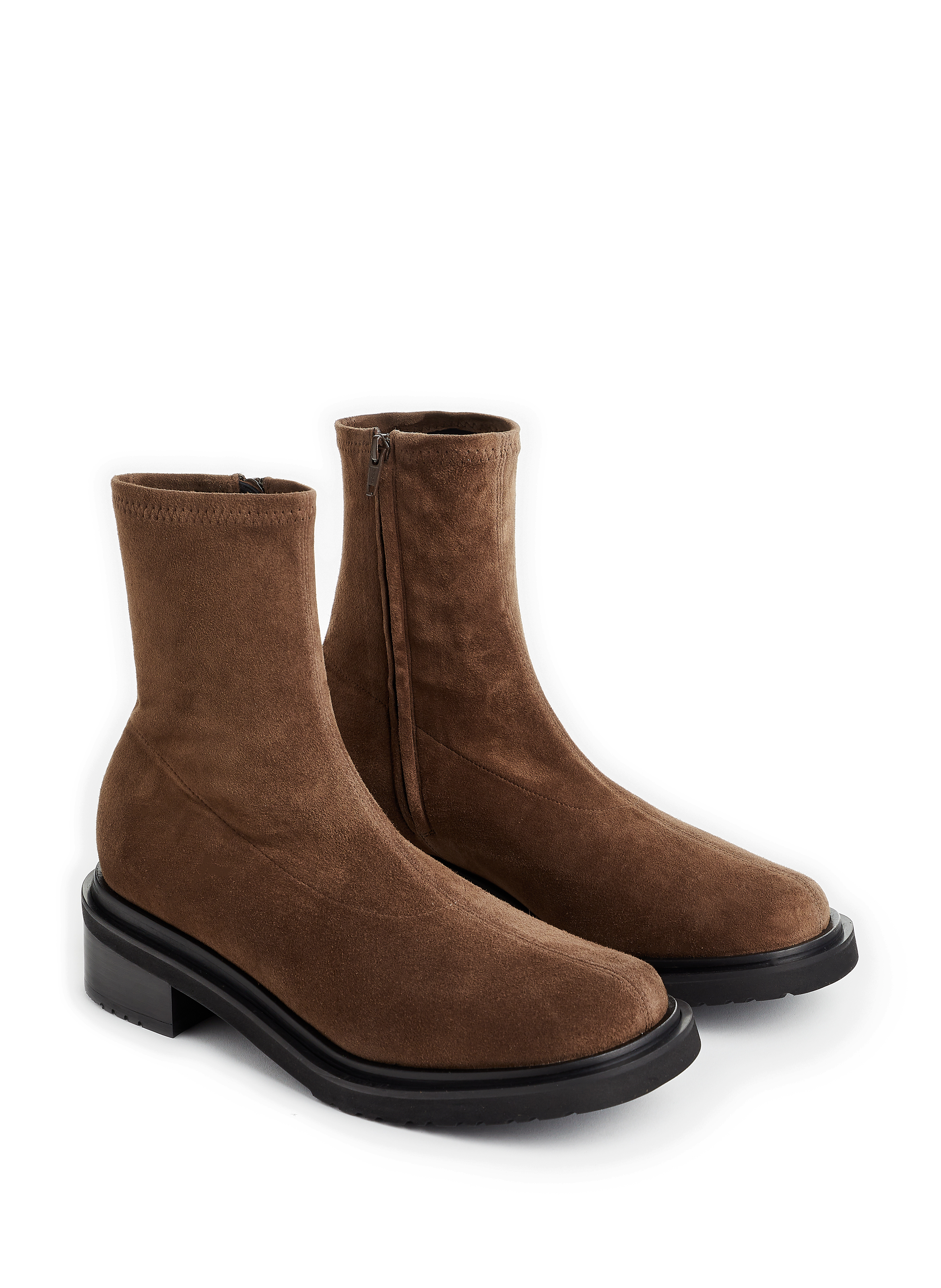 Bottines à fermeture zippée