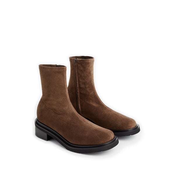 Bottines à fermeture zippée