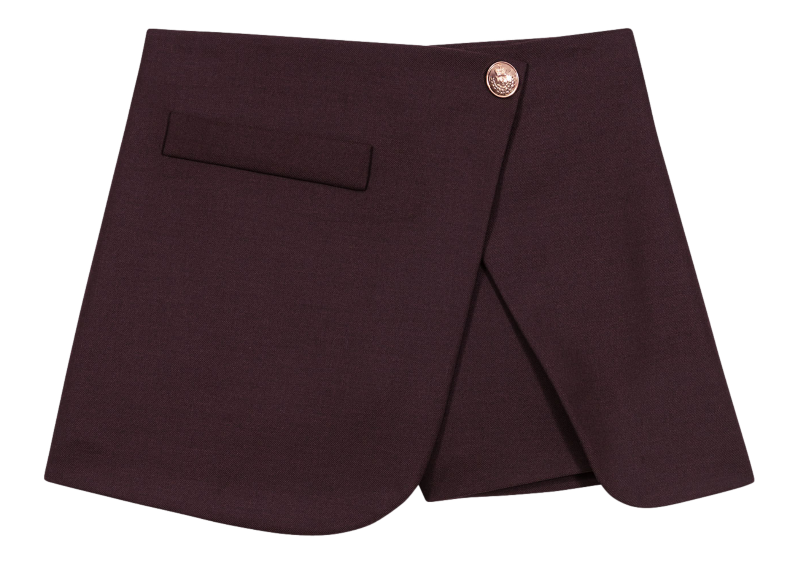 Mini jupe short MAJE Marron