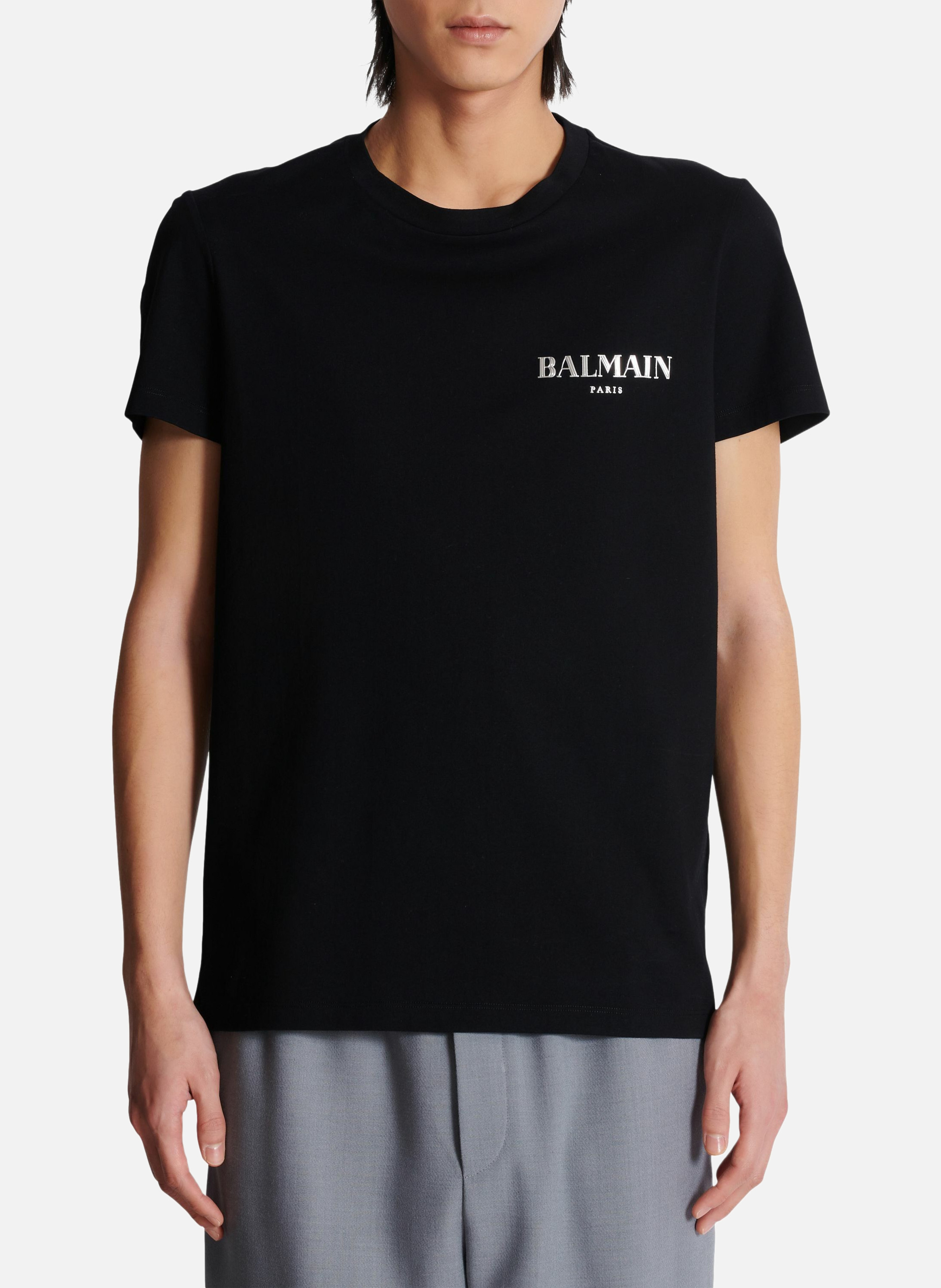 T-shirt à logo balmain vintage gel BALMAIN Noir