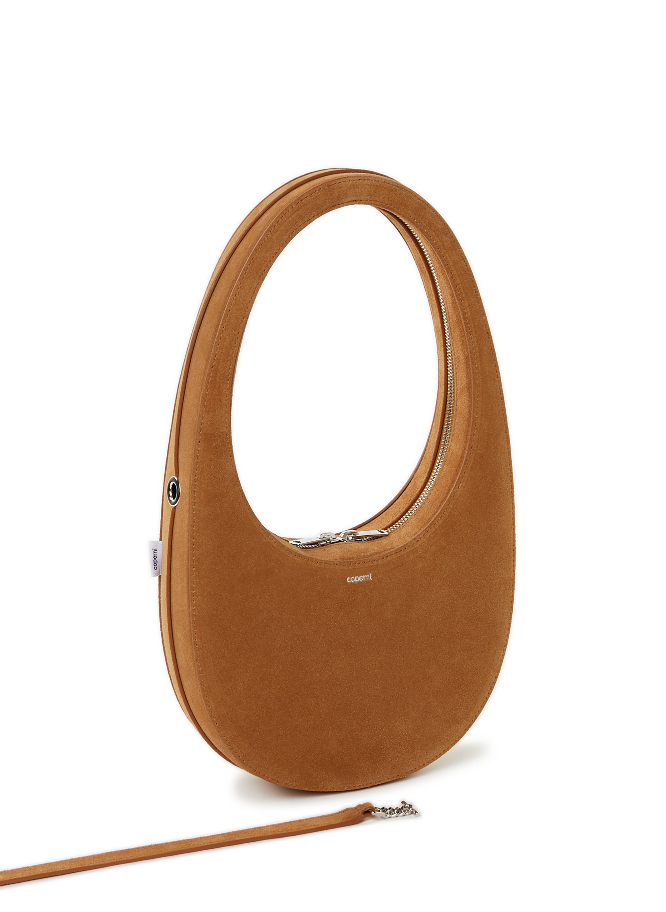 Swipe Suede Handbag COPERNI Brown