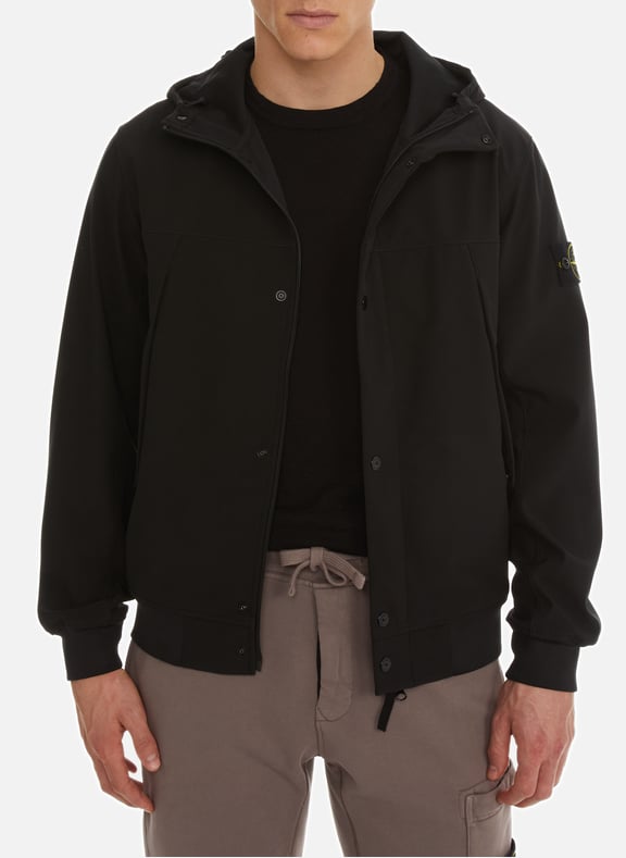 Blouson à capuche Noir by STONE ISLAND STONE ISLAND Blouson à capuche Noir