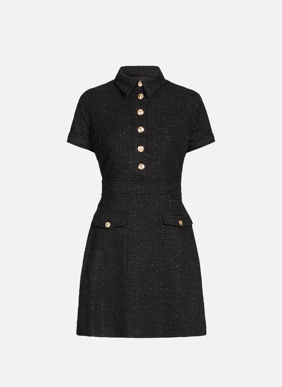 Fitted mini tweed dress Multicolour by GUESS GUESS Fitted mini tweed dress Multicolour