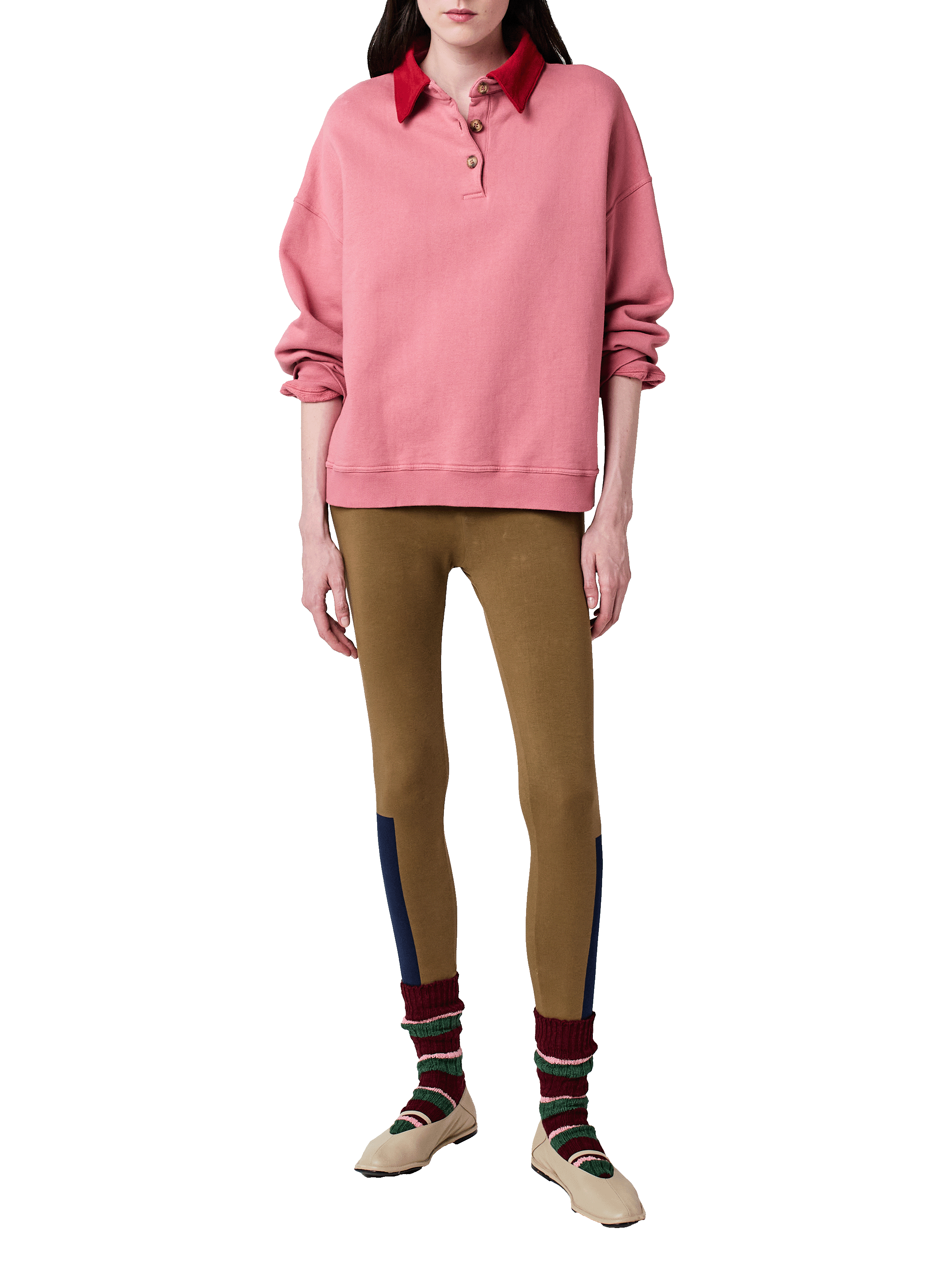 Sweatshirt molletonné  en coton BOBO CHOSES Rose