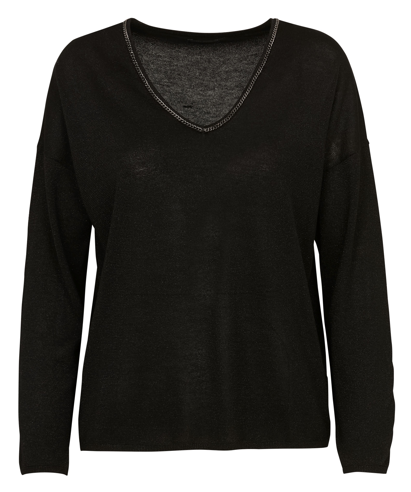 Pull col v IKKS Noir