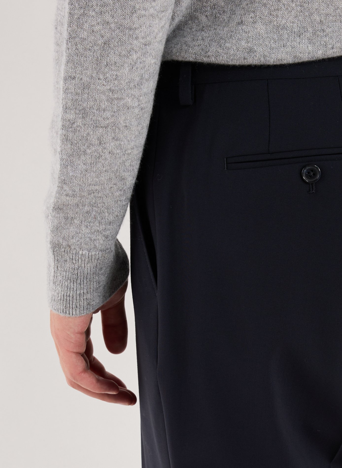 Bedford slim-fit cotton trousers AU PRINTEMPS PARIS Blue